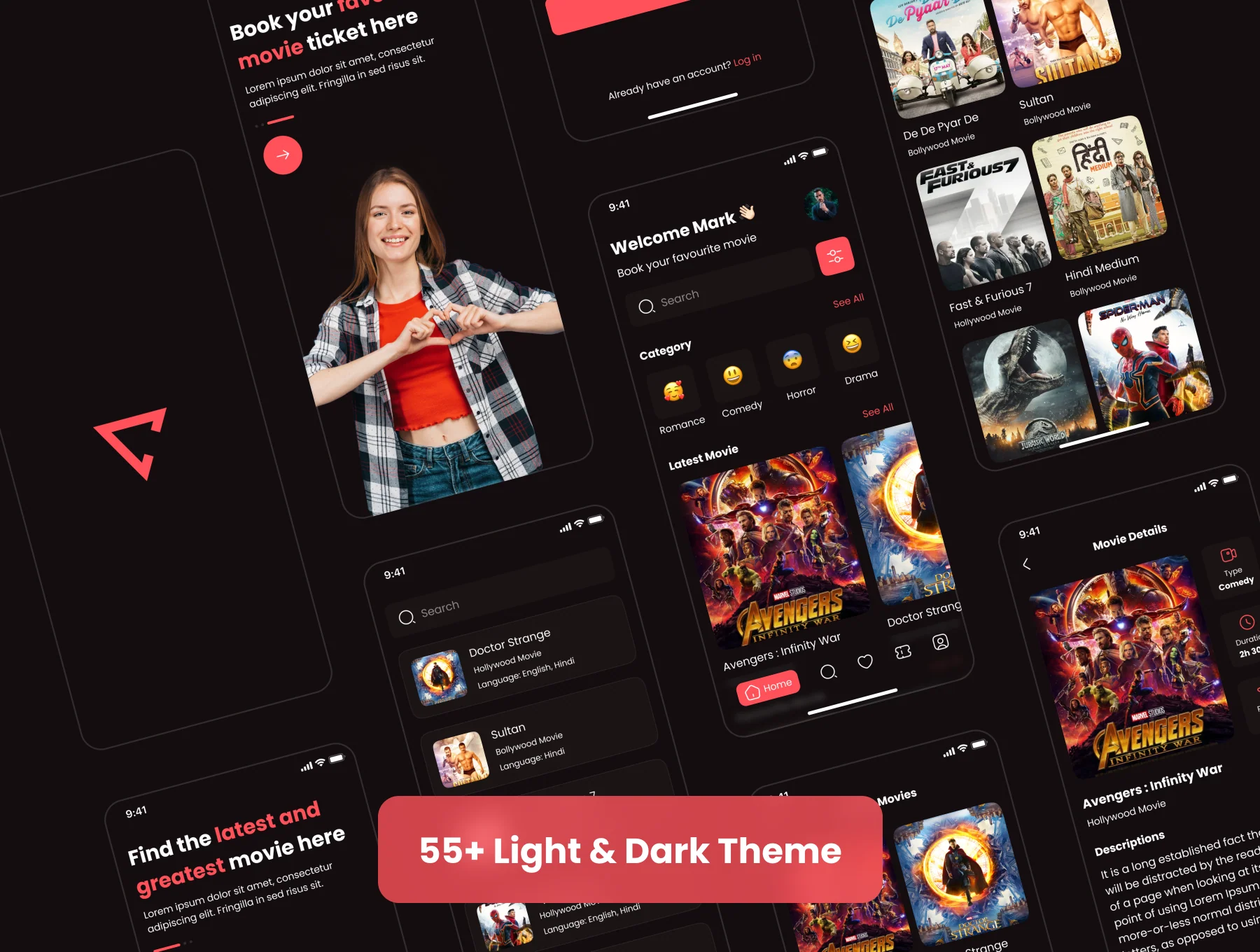 Movie Ticket Booking App UI Kit 7