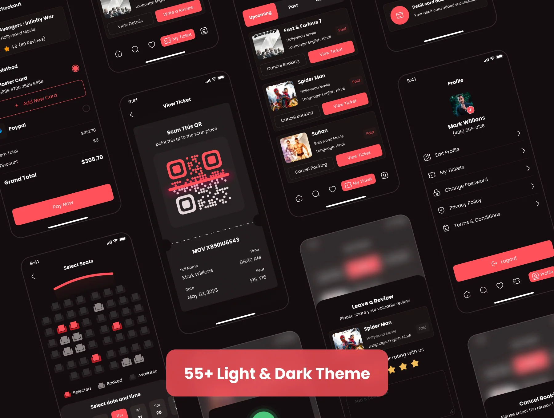 Movie Ticket Booking App UI Kit 8