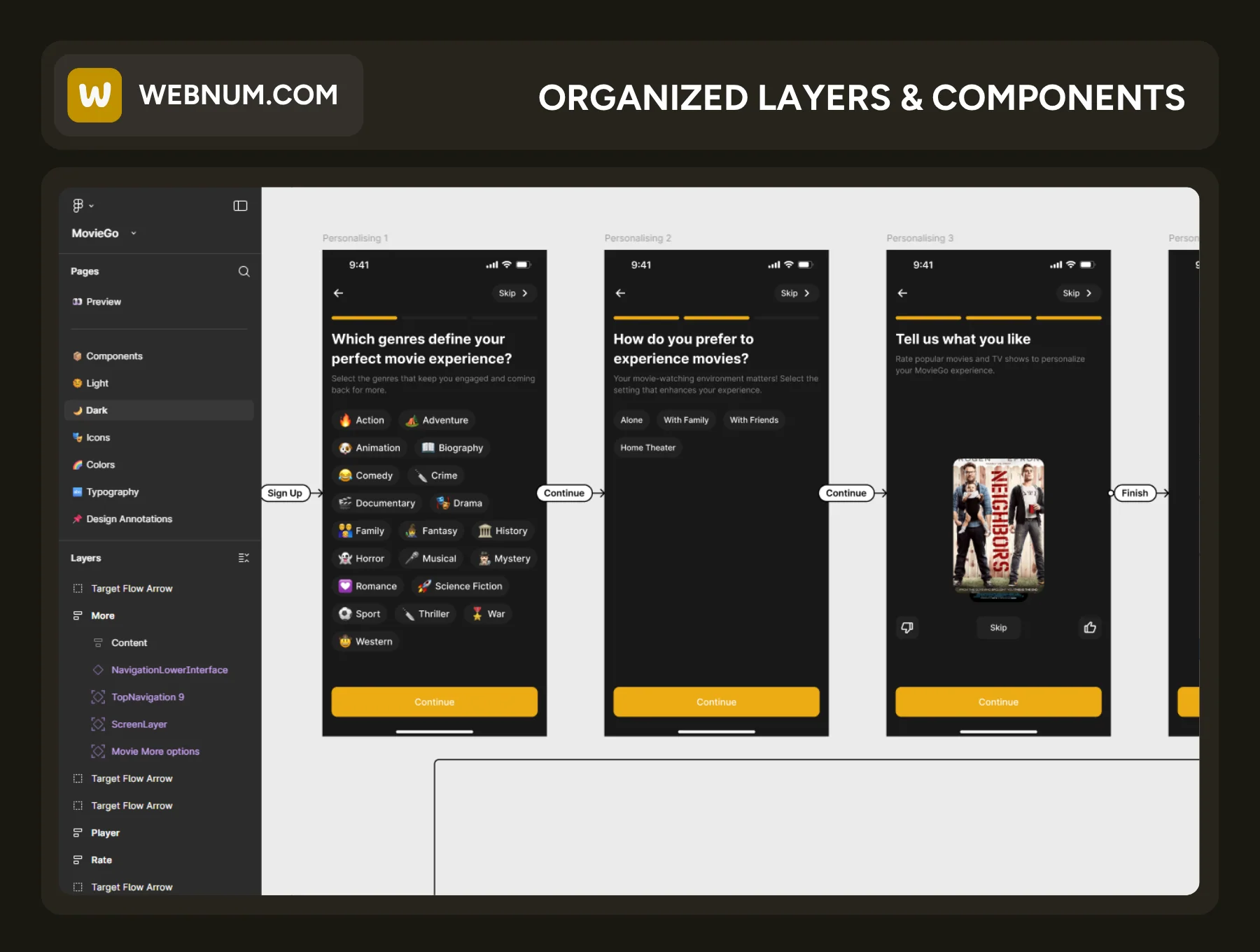 MovieGo - Stream Movies App UI Kit 3