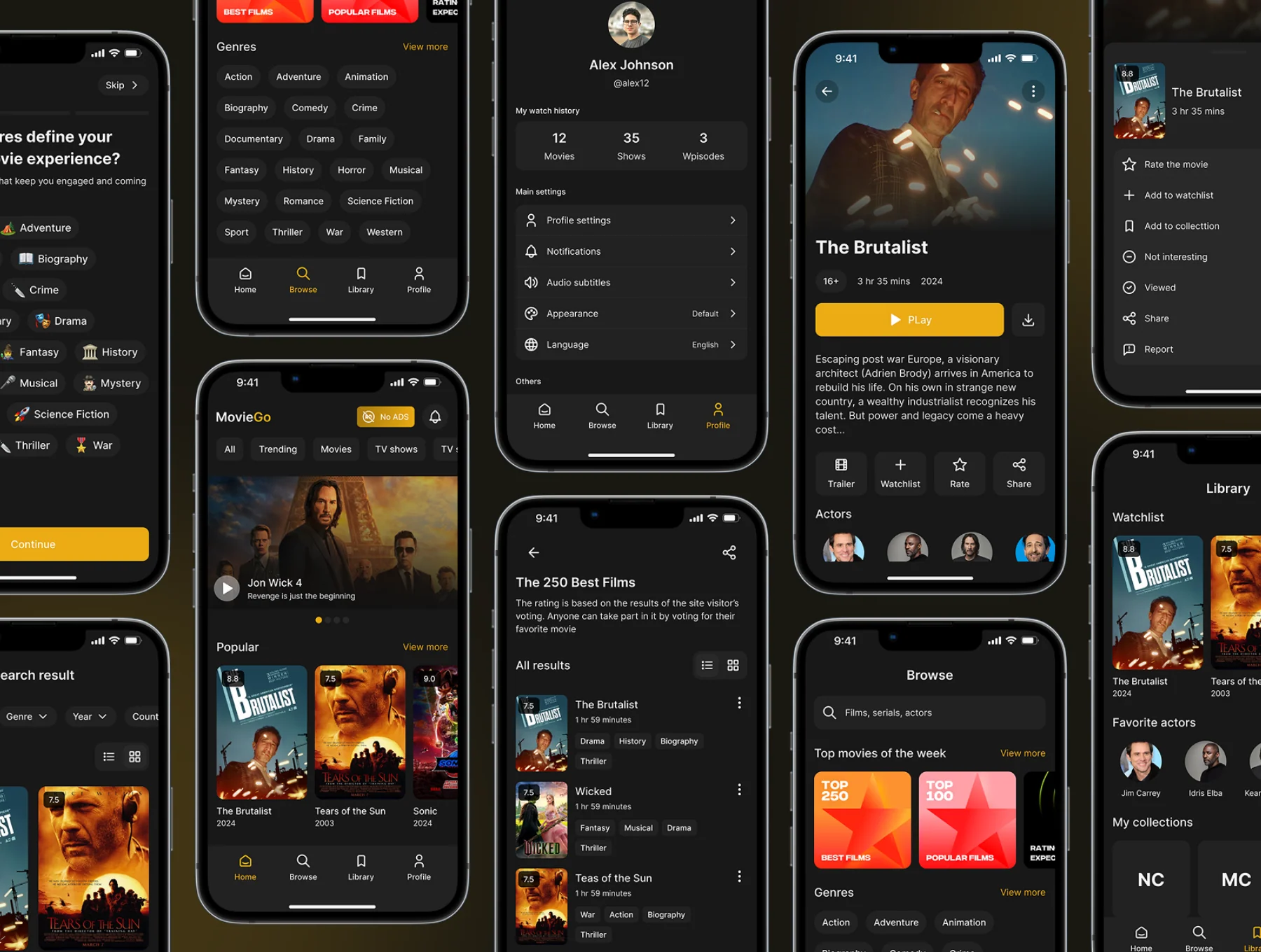 MovieGo - Stream Movies App UI Kit 5