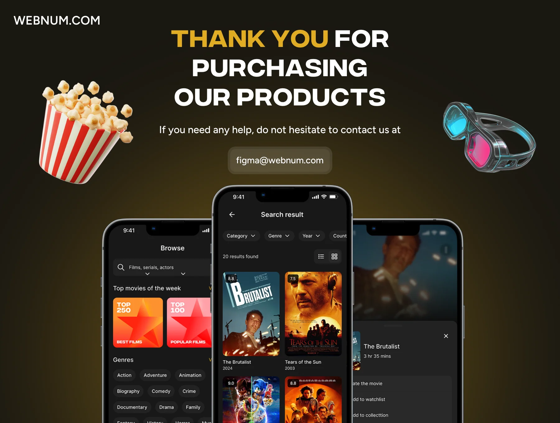 MovieGo - Stream Movies App UI Kit 6