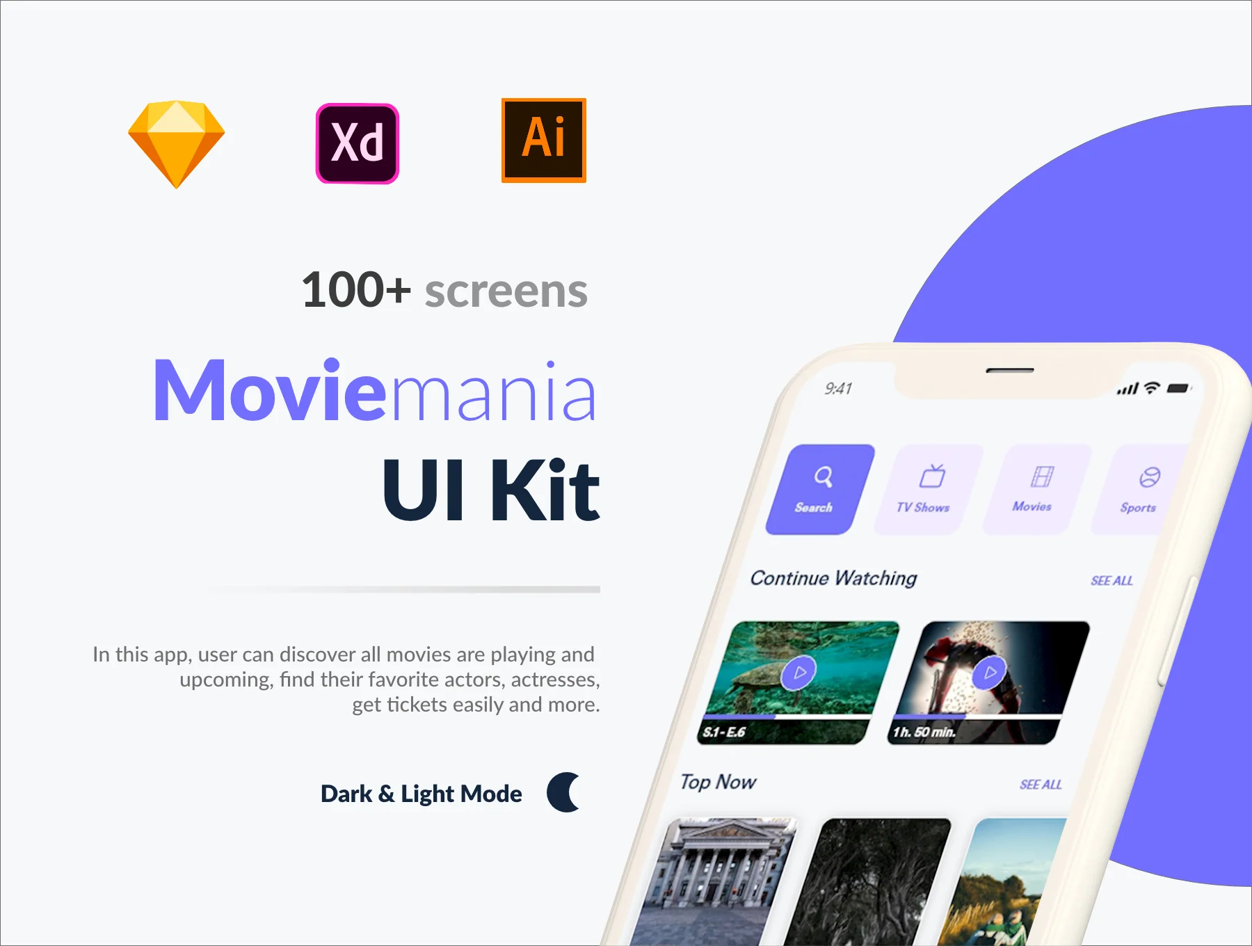 Moviemania App UI Kit