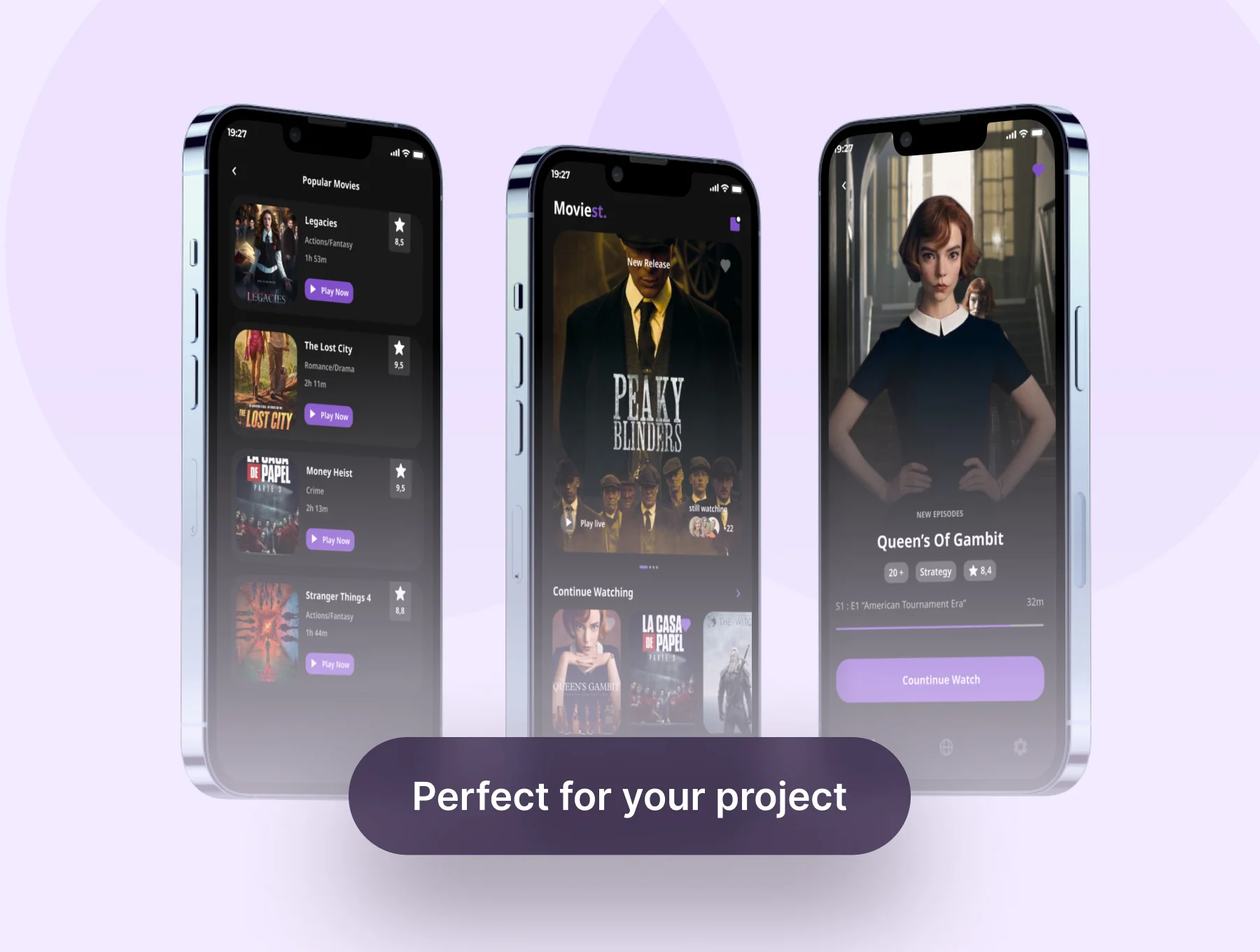 Moviest - Streaming Video Mobile App UI Kits 7