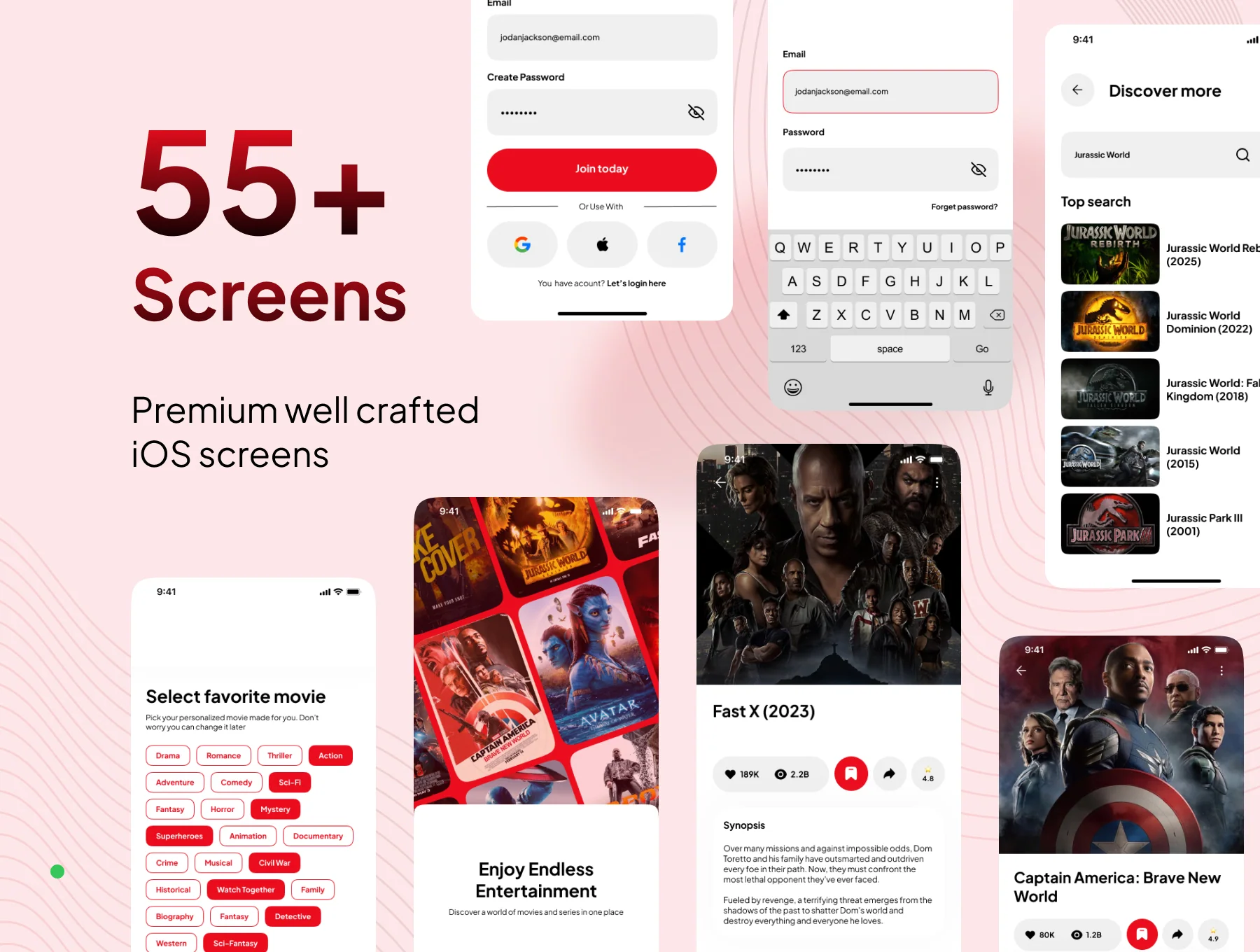 Movihub - Streaming Movies Platform App UI Kit 2