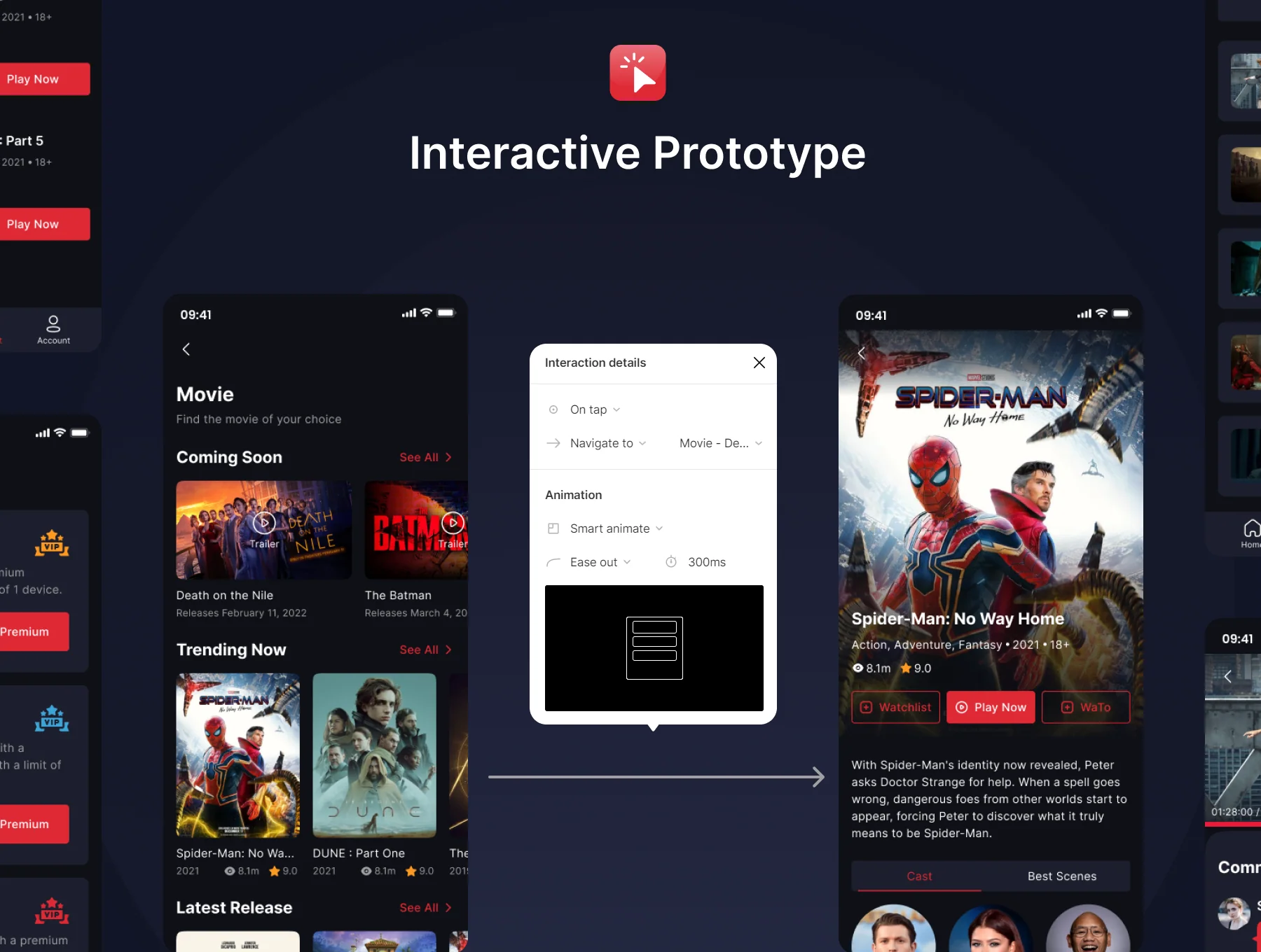 Movplus - Streaming Movie Mobile App UI Kit 6
