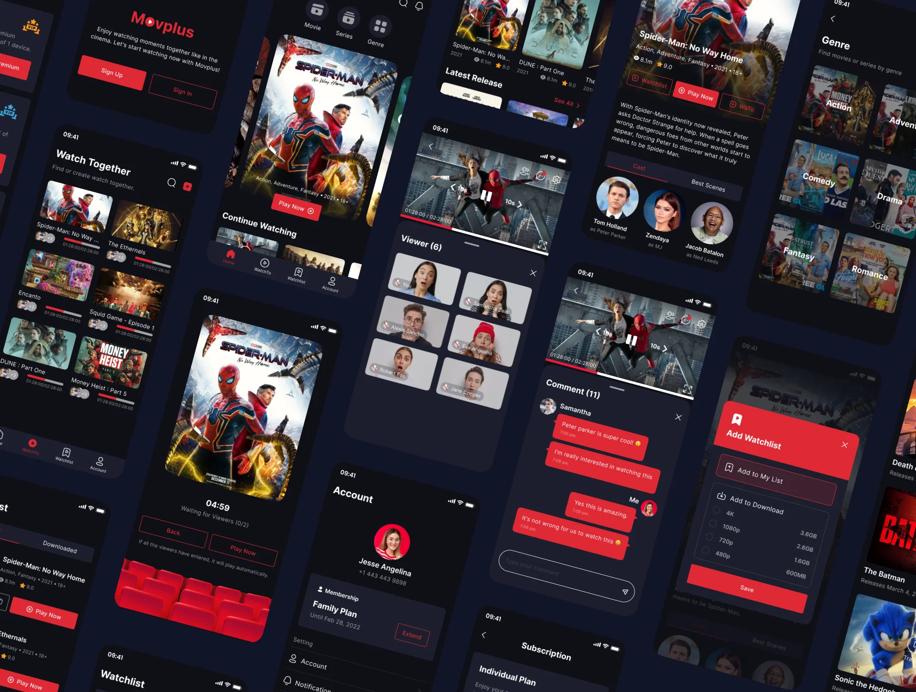 Movplus - Streaming Movie Mobile App UI Kit 8