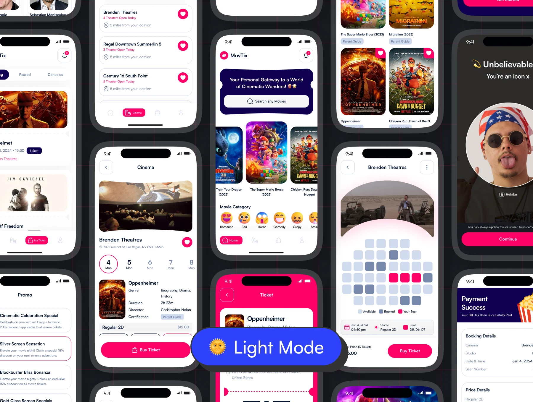 MovTix - Movie Ticket Booking App UI Kit 3