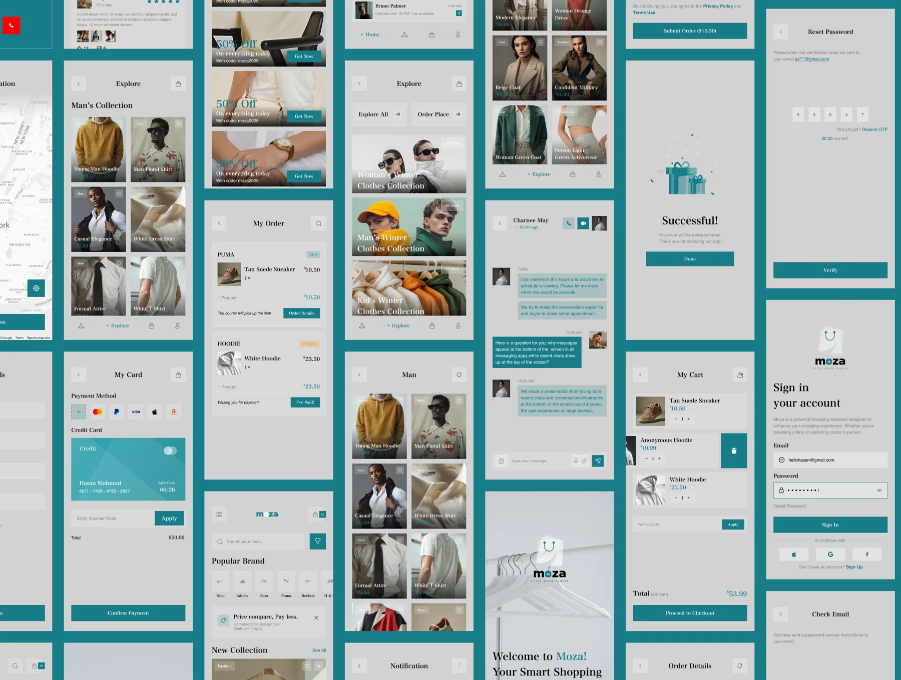 Moza - Shopping eCommerce Mobile App UI Kit 7