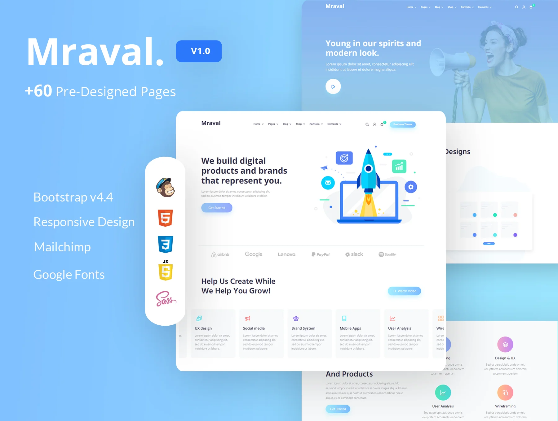 Mraval Multipurpose HTML Template