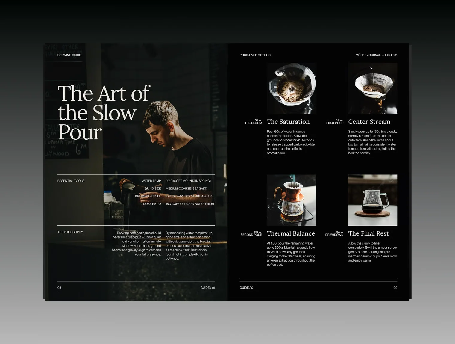 MÖRKE — Nordic Cafe Magazine & Editorial Template 6