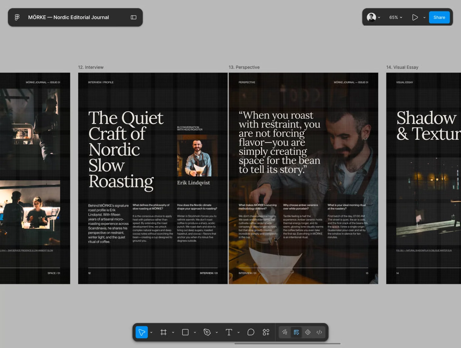 MÖRKE — Nordic Cafe Magazine & Editorial Template 8