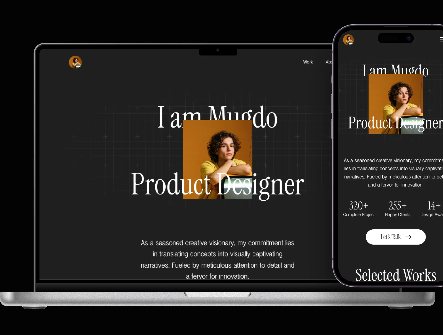 Mugdo - Personal Portfolio Website Template 2