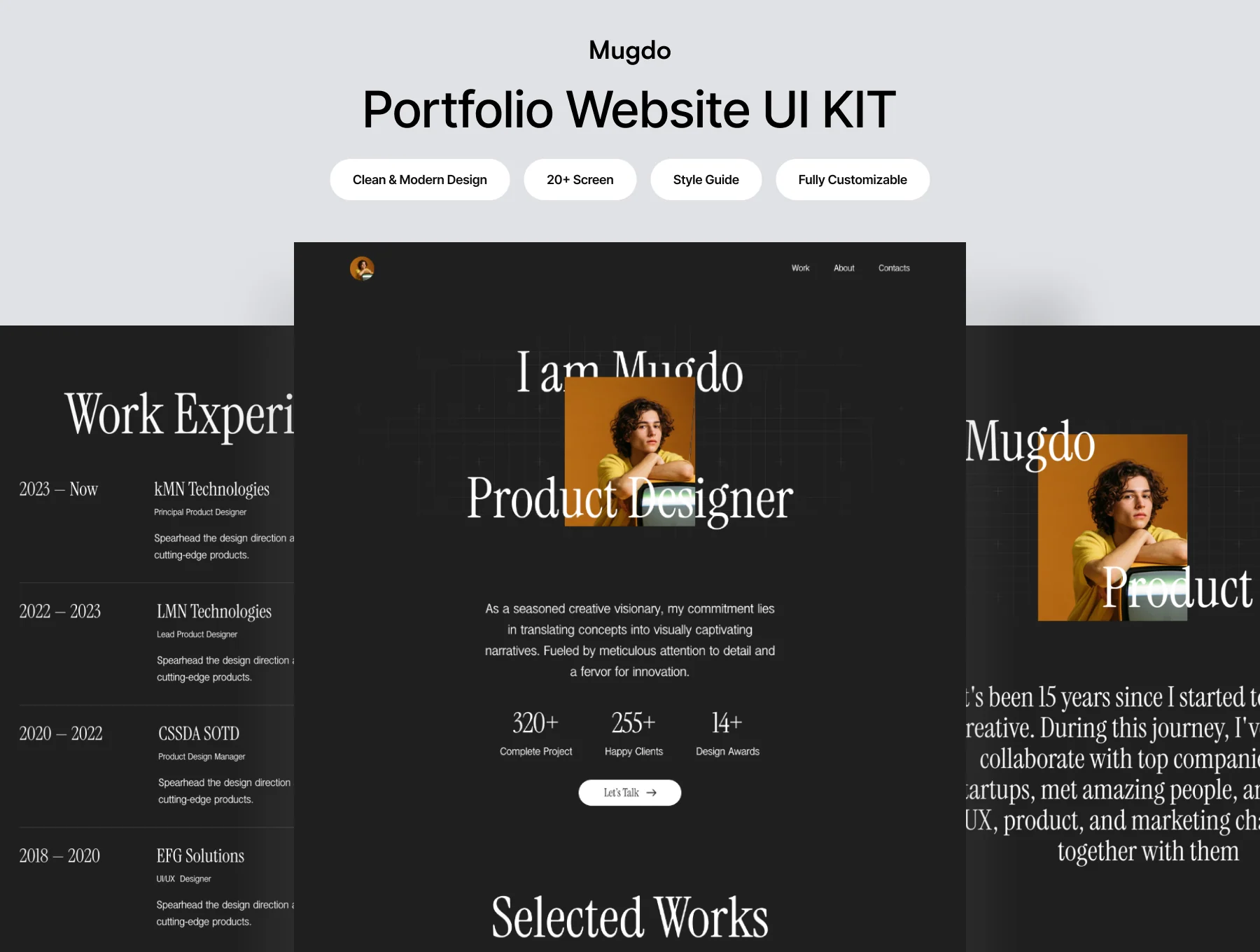 Mugdo - Personal Portfolio Website Template 4
