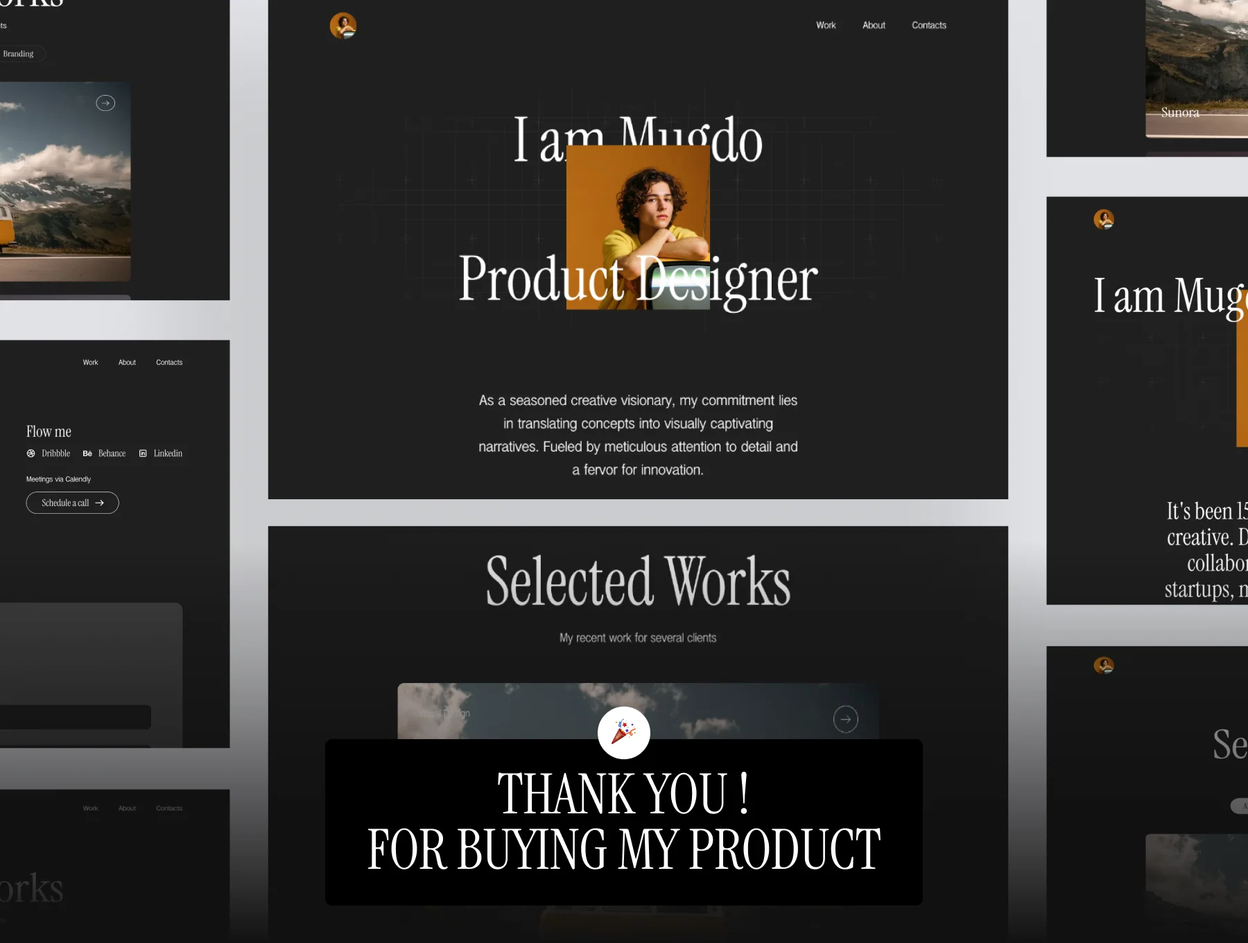 Mugdo - Personal Portfolio Website Template 6