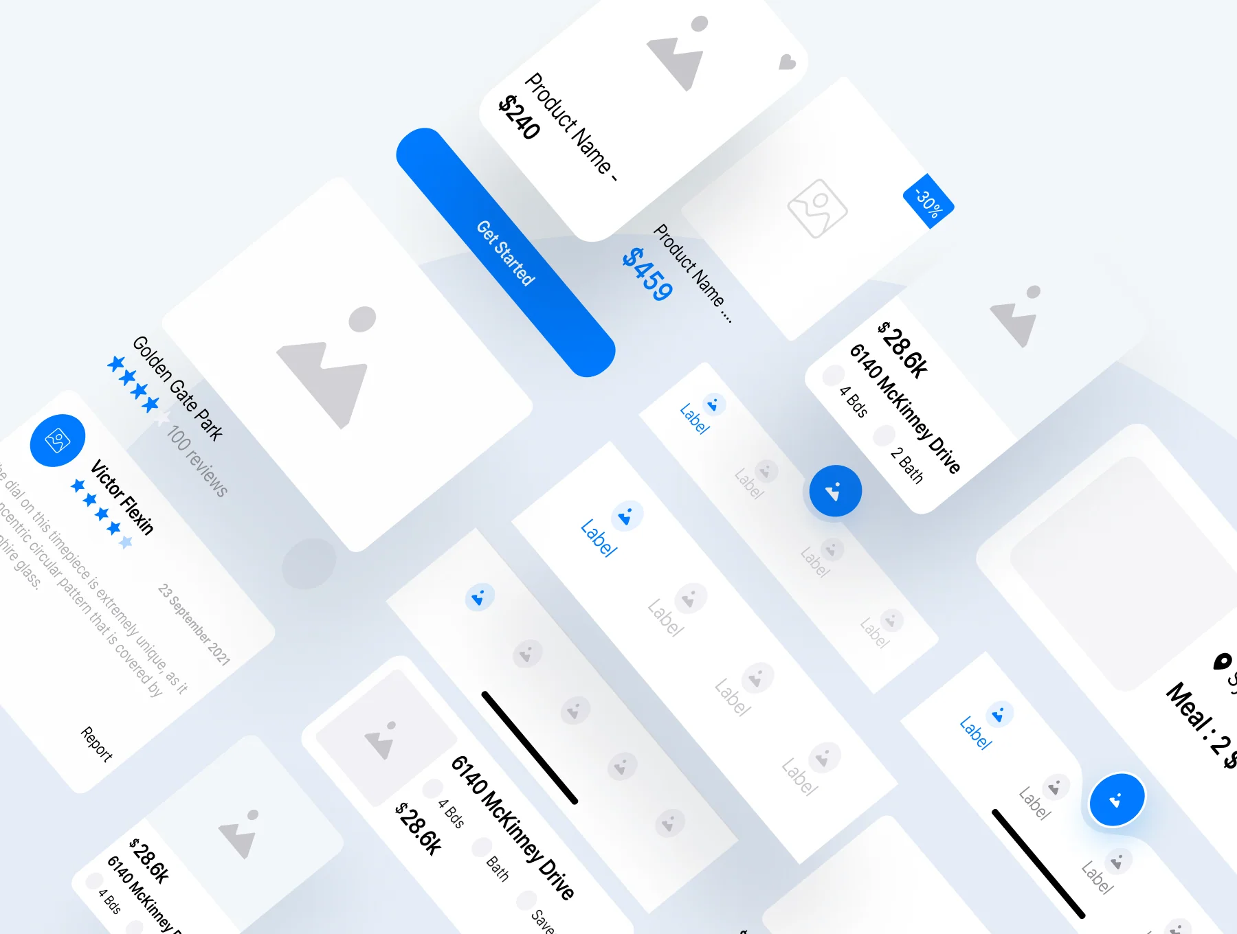 Multi-concept App Wireframe UX Kit 3