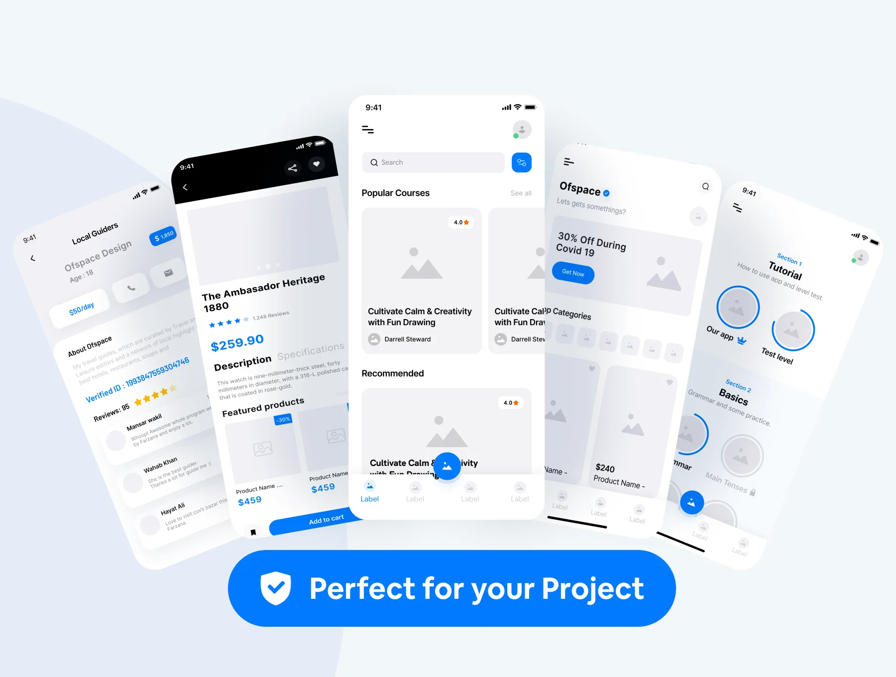 Multi-concept App Wireframe UX Kit 6