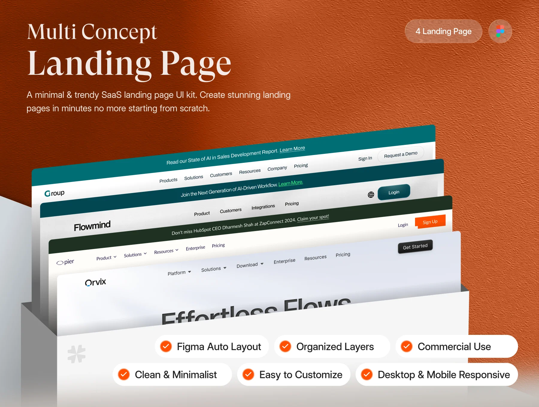 Multi Concept Landing Page #2 - UI KIT