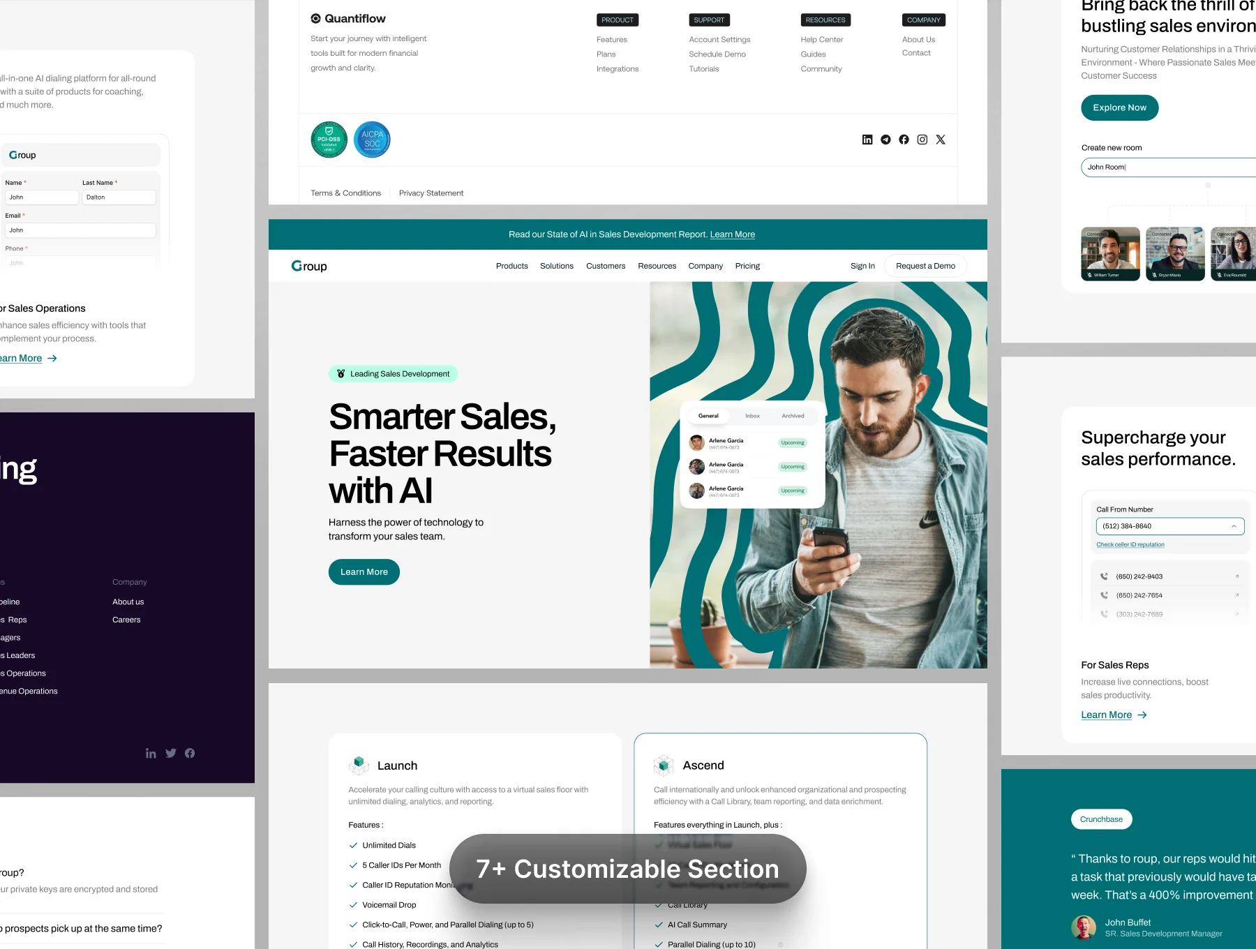 Multi Concept Landing Page #2 - UI KIT 4