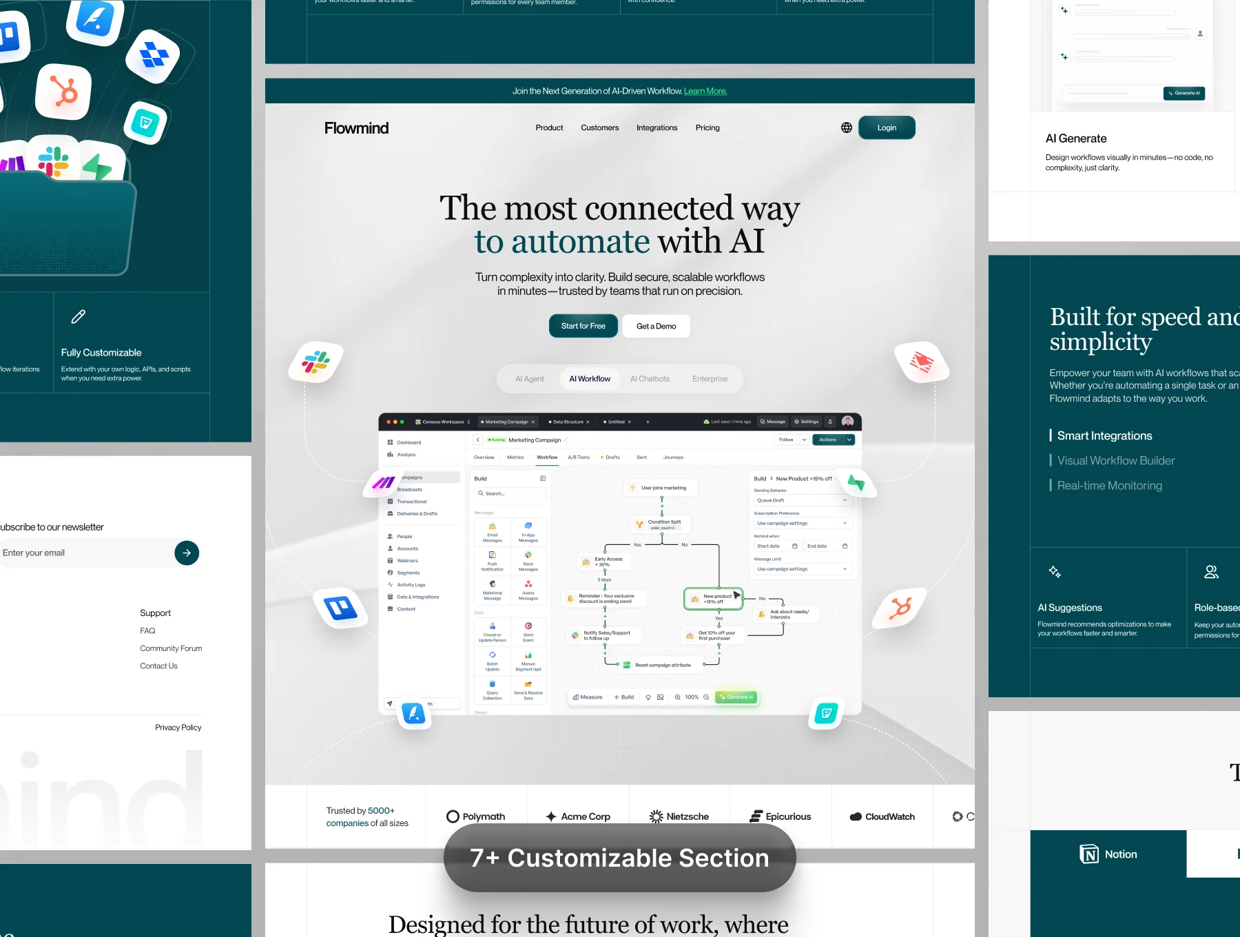 Multi Concept Landing Page #2 - UI KIT 6