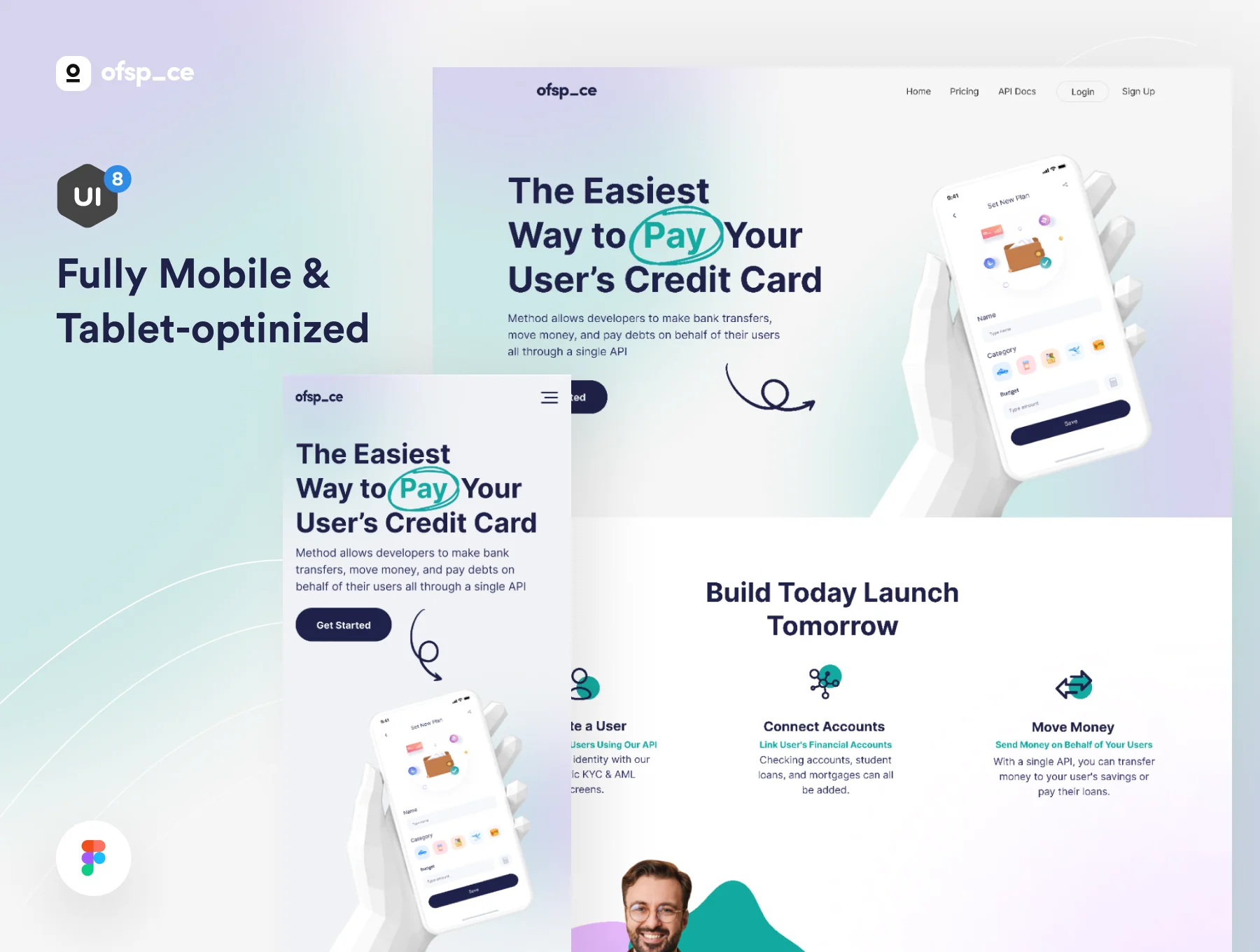 Multi-concept Landing page UI Kit V2 3