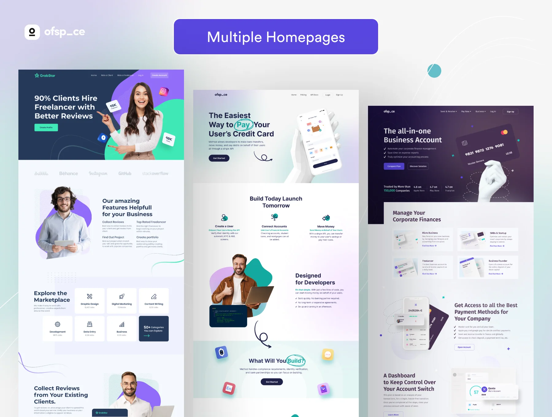 Multi-concept Landing page UI Kit V2 7