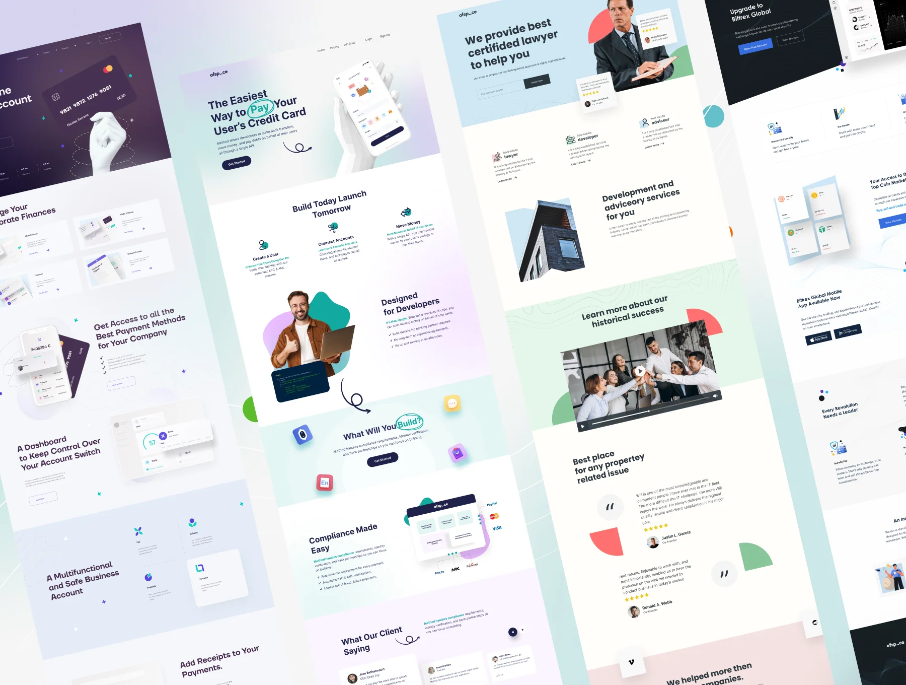 Multi-concept Landing page UI Kit V2 8