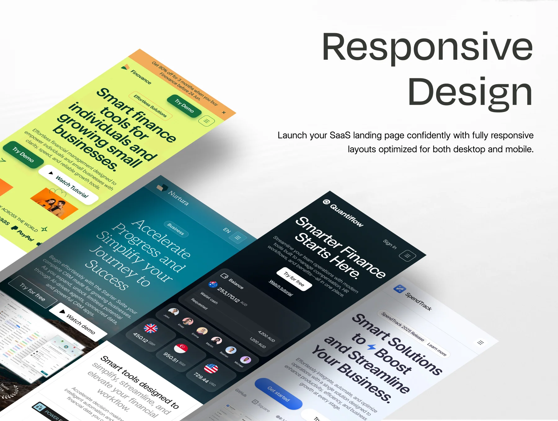 Multi Concept Landing Page - UI KIT 7