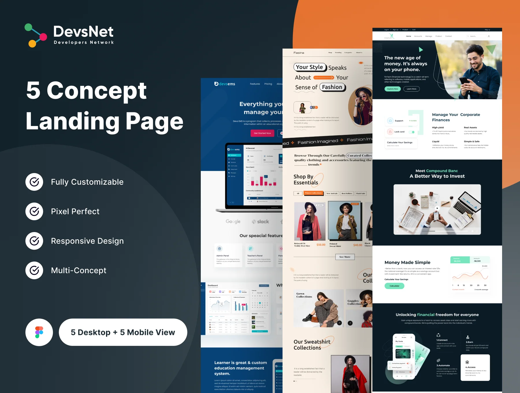 Multi Concept Landing Page
