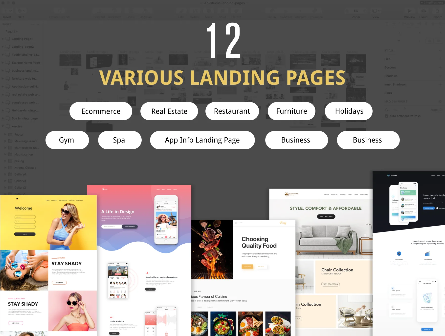Multi Purpose Landing Pages 3