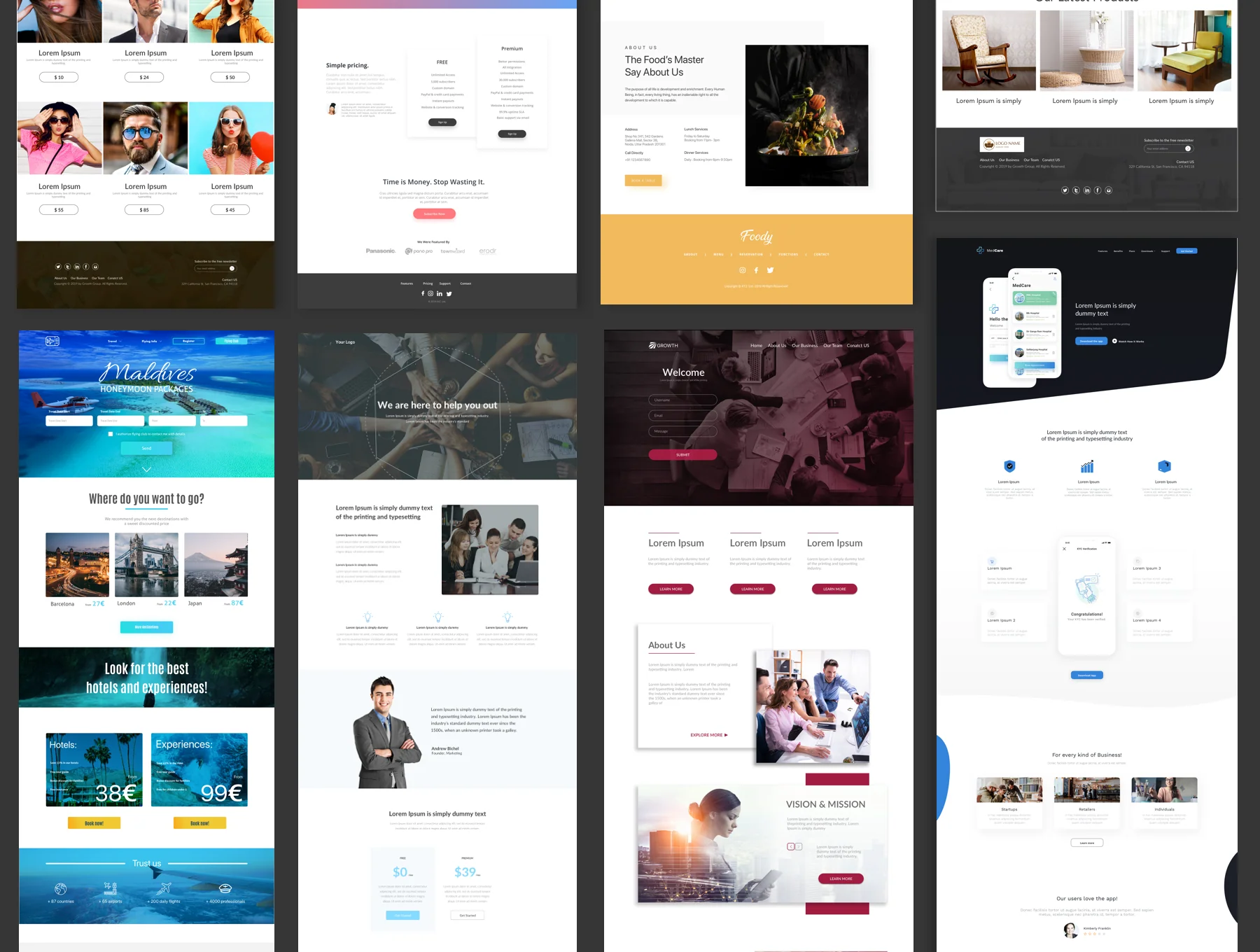 Multi Purpose Landing Pages 4