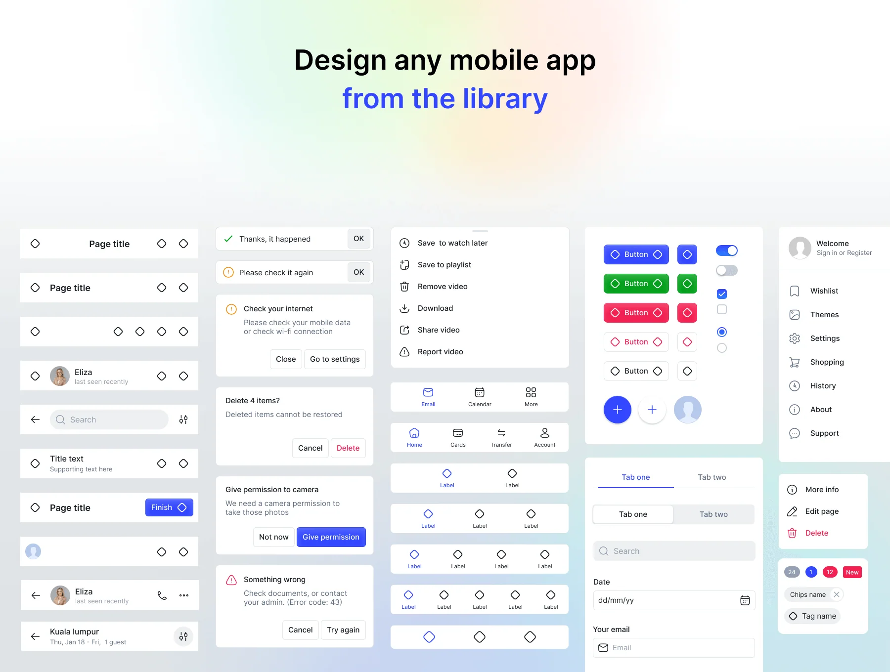 Multi-purpose Mobile Design System 3