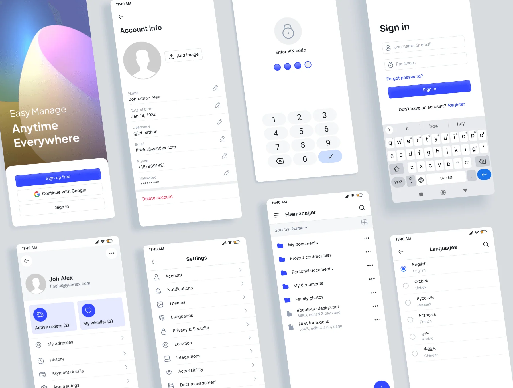 Multi-purpose Mobile Design System 7
