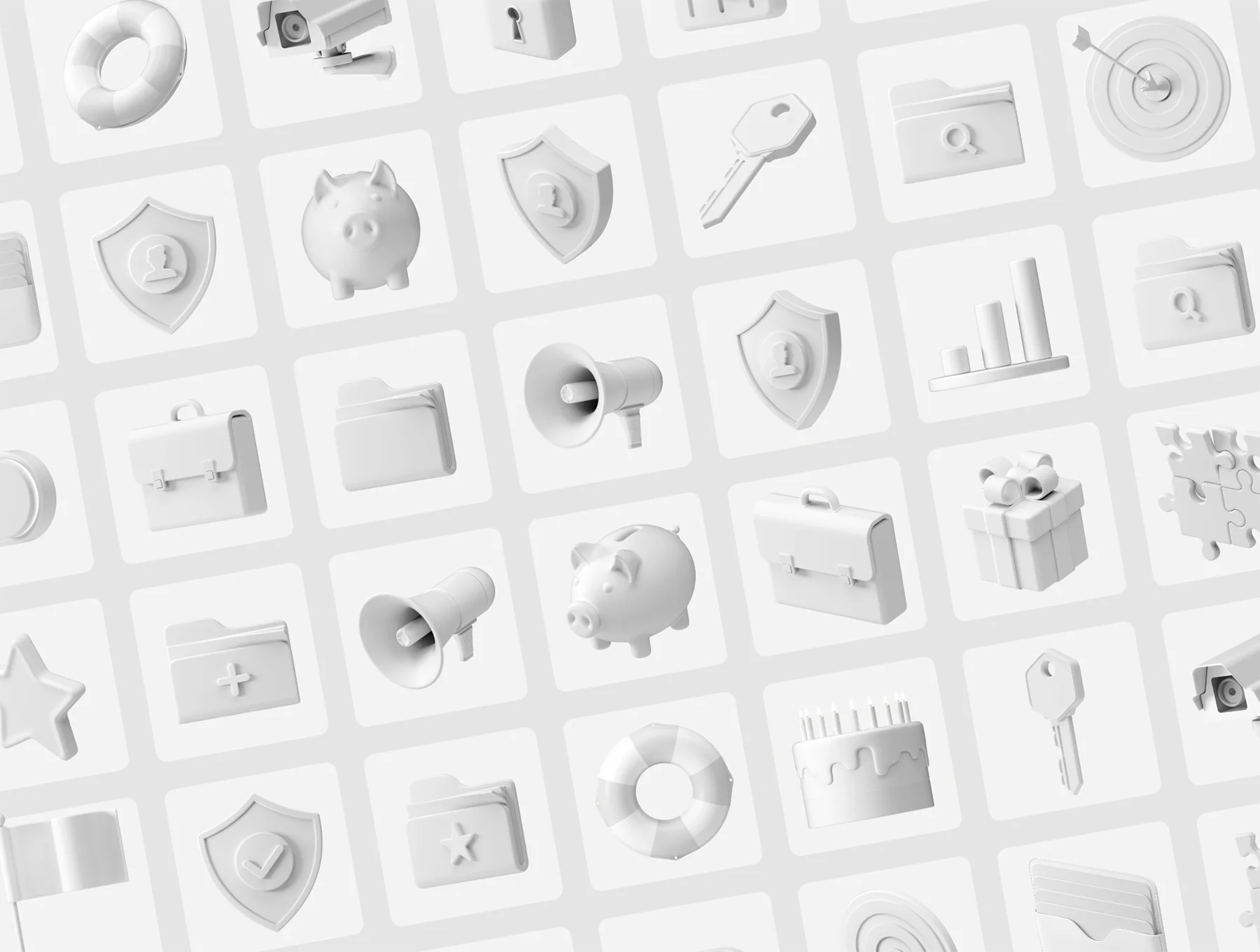 Multiangle 3D Icons / Business 7