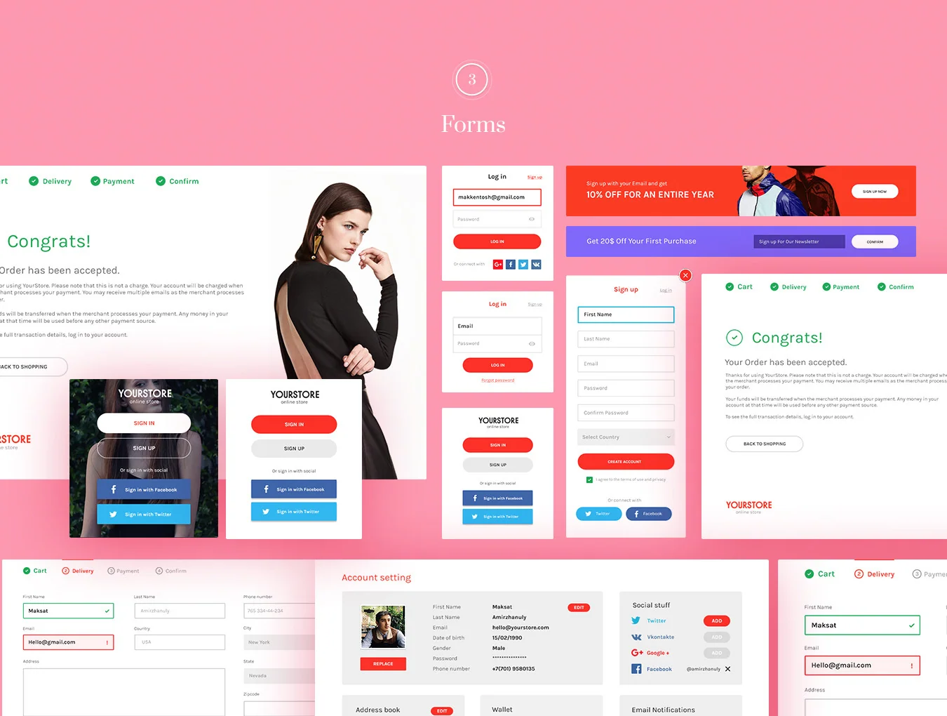 Multicolor UI Kit 6