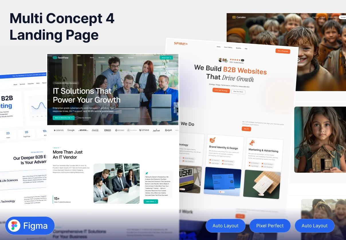 Multi Concept 4 Landing Pages