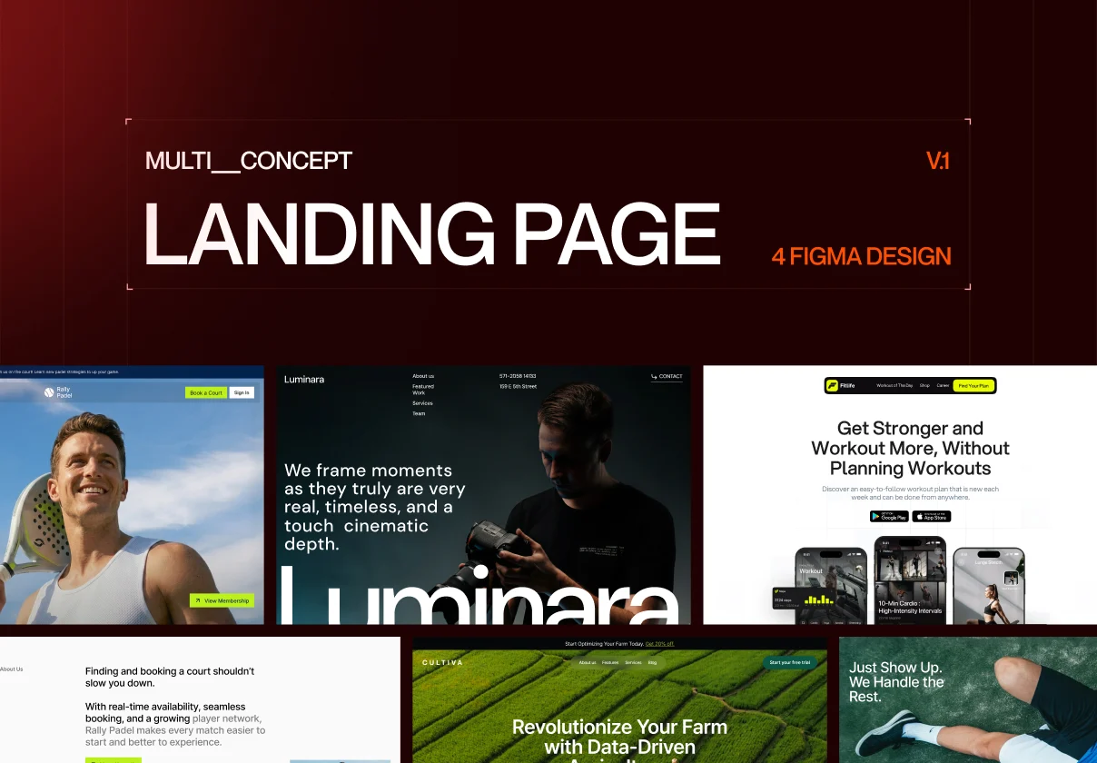 Multiconcept Landing Page