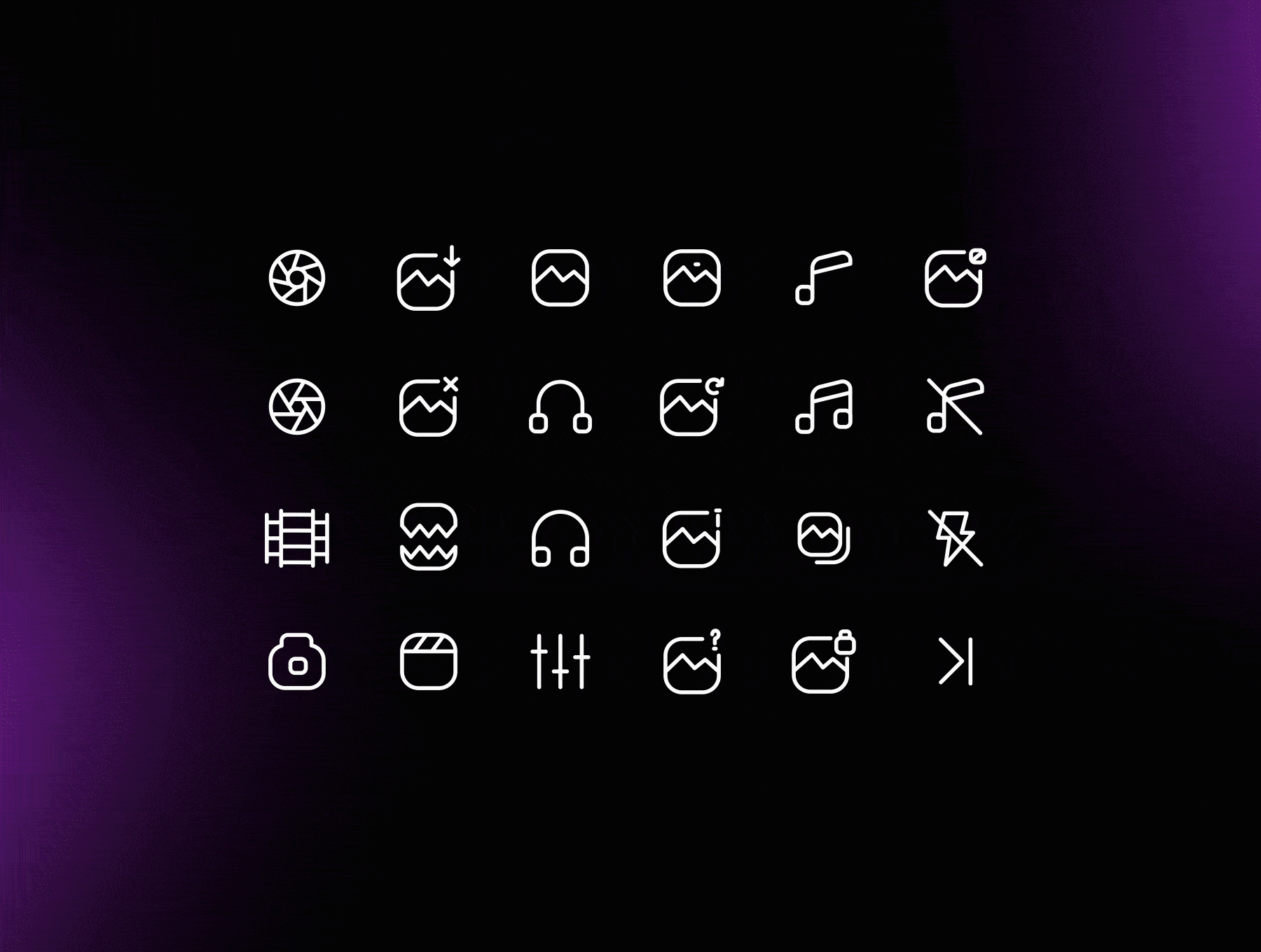 Multimedia animated icons 4