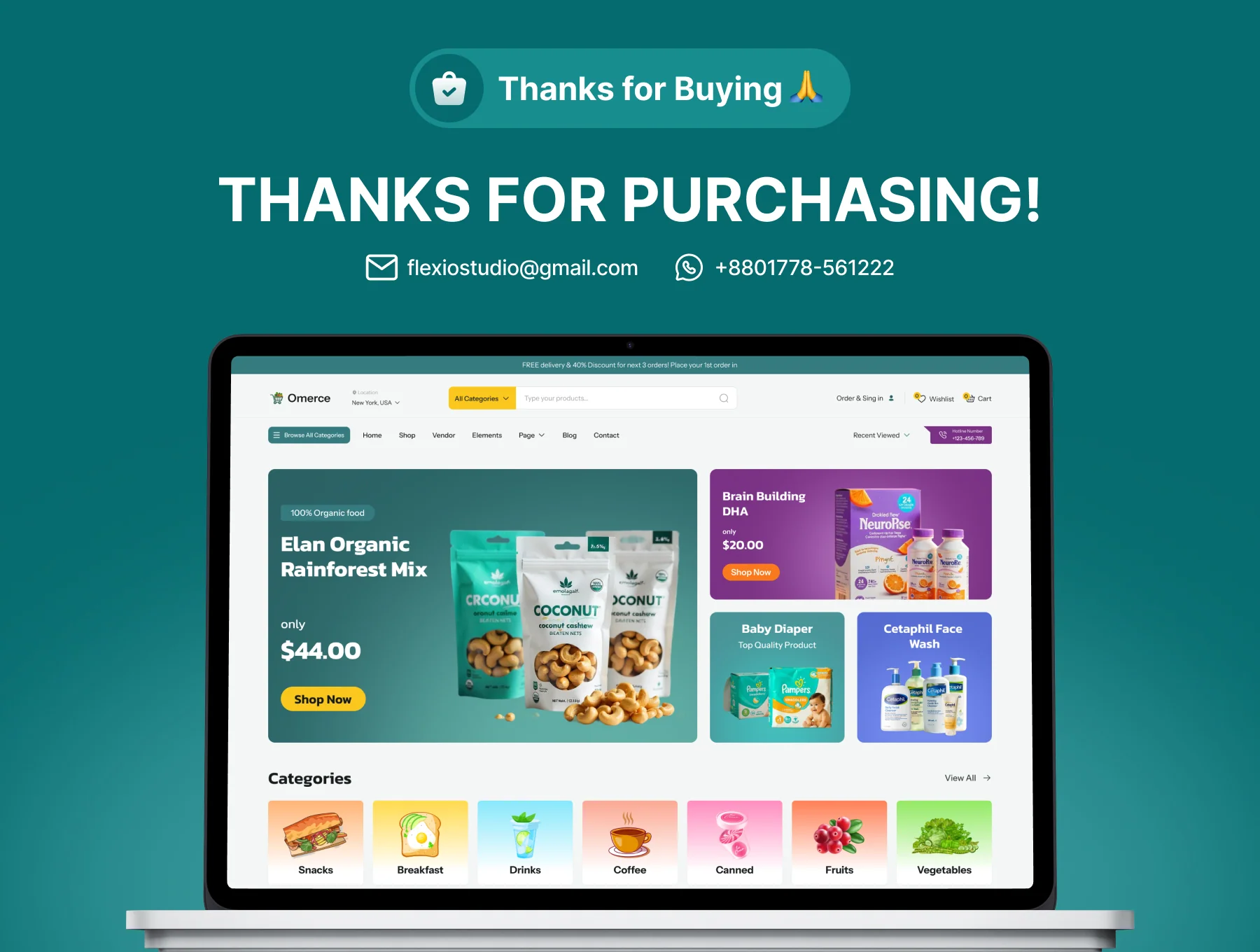 Multipurpose eCommerce Online Store UI Kit 4
