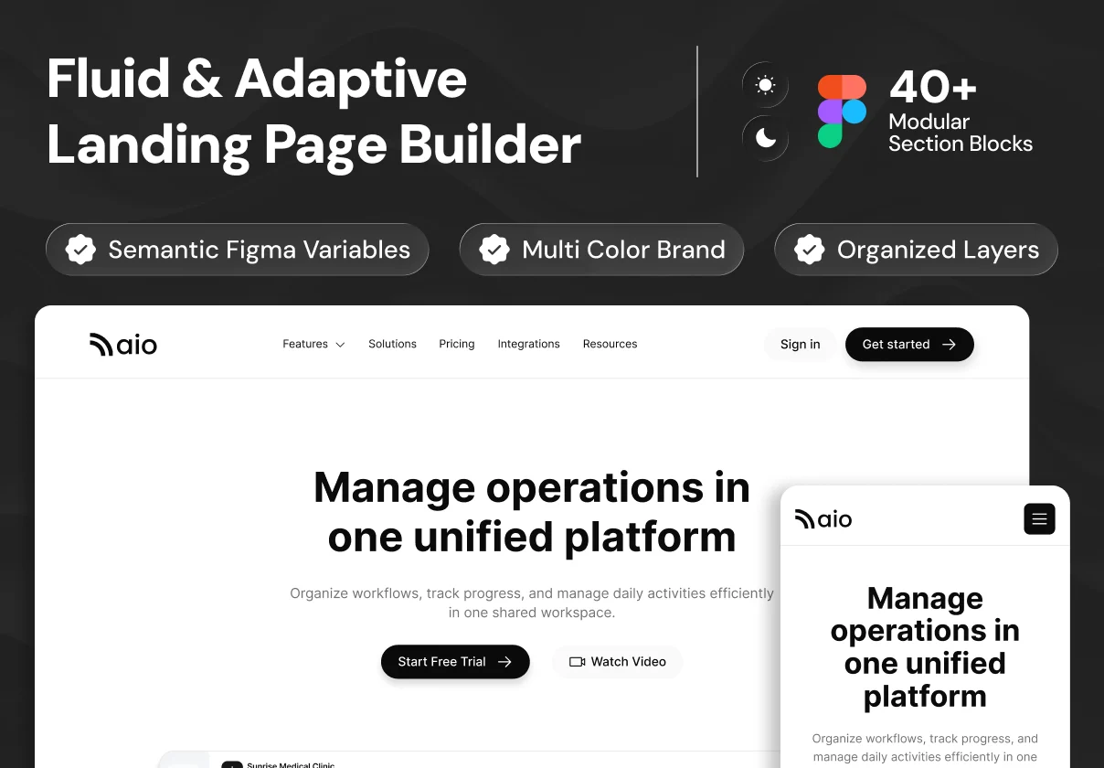 Landing Page UI Kit Builder