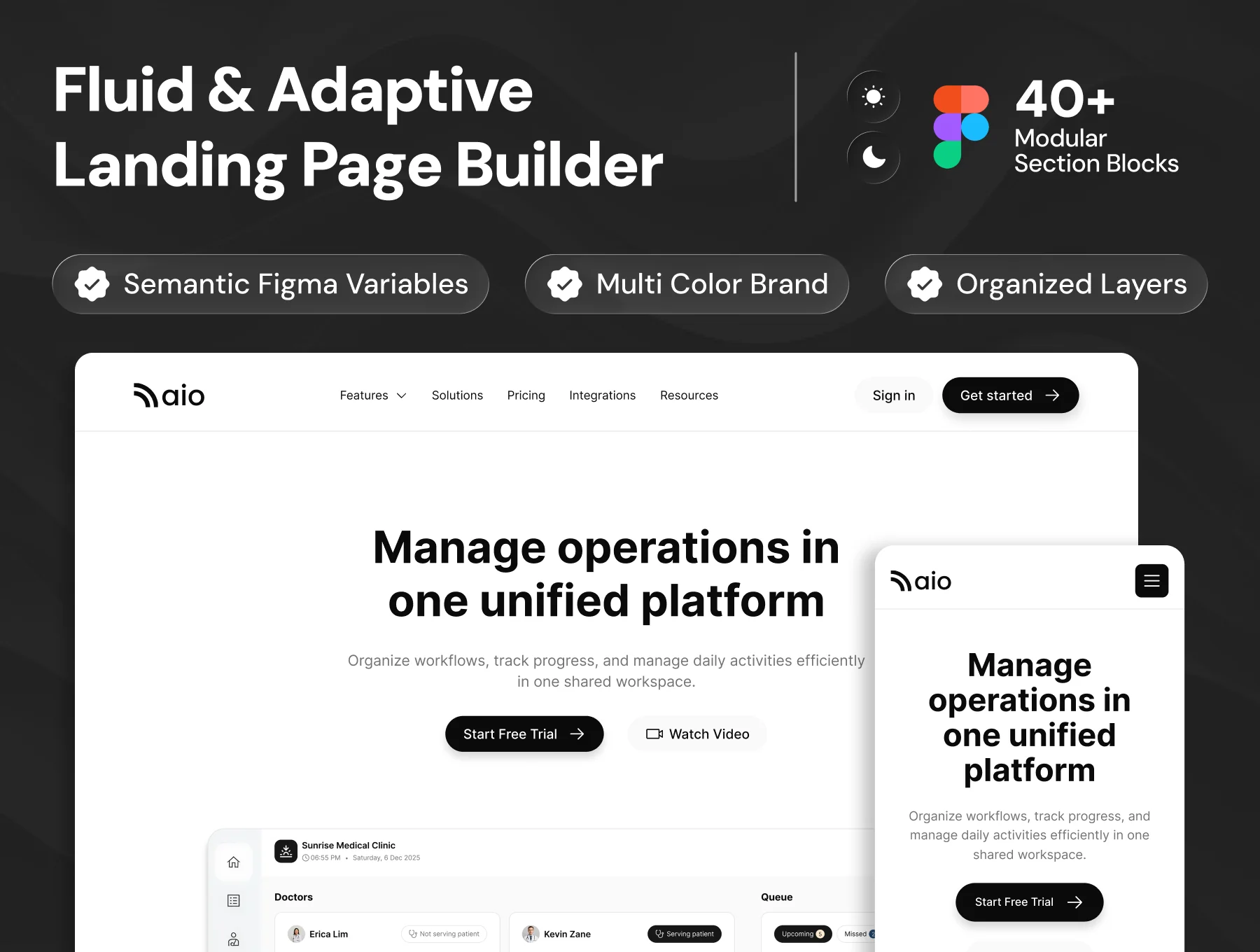 Landing Page UI Kit Builder