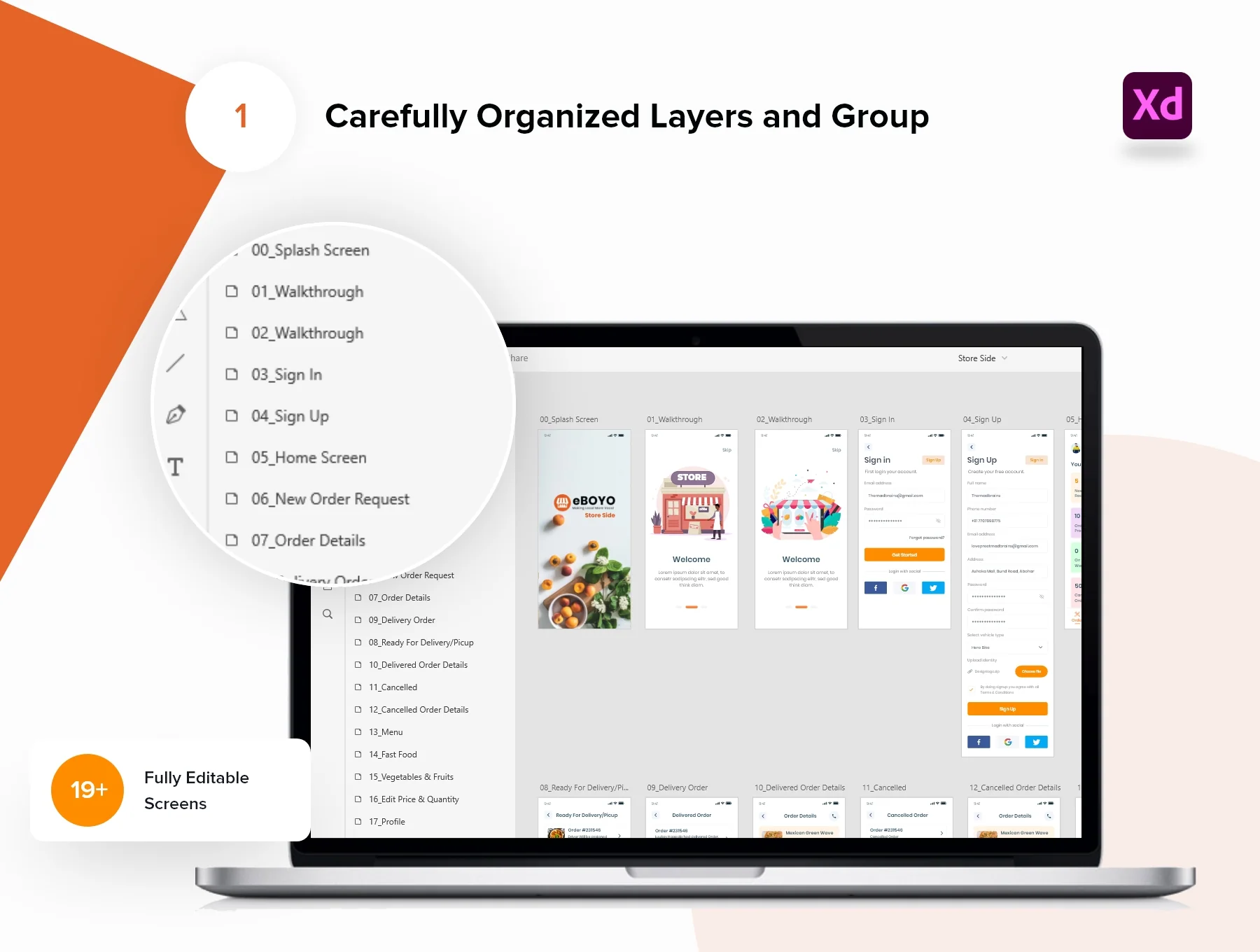 eBOYO Store View - Best Seller Side Ecommerce UI Design Template 2