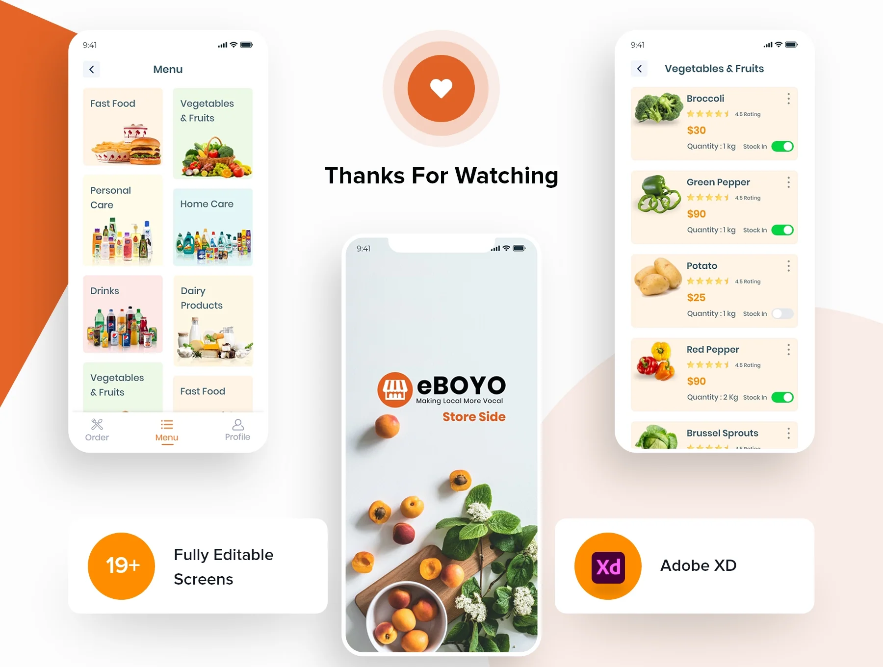 eBOYO Store View - Best Seller Side Ecommerce UI Design Template 8