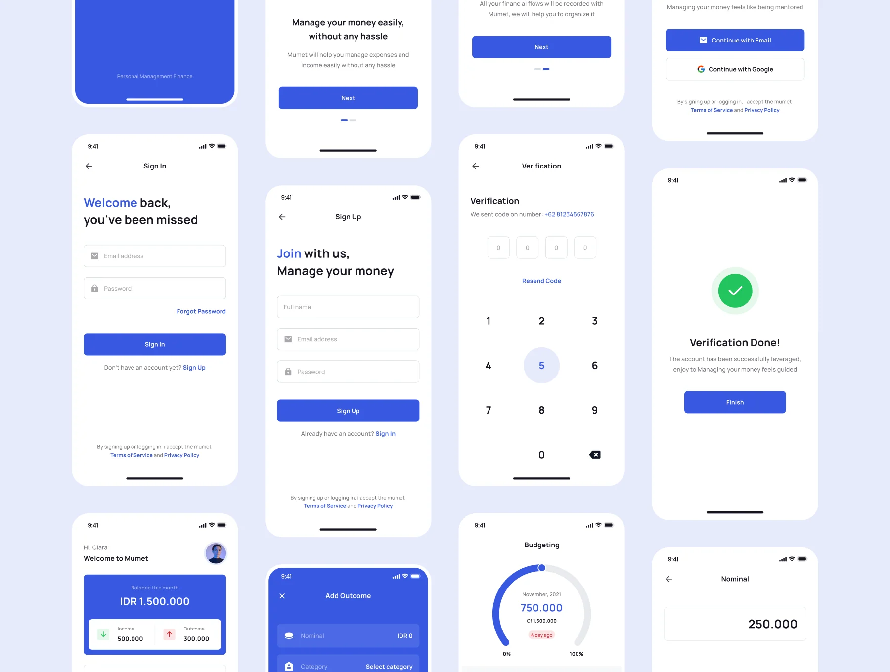 Mumet Mobile UI KIT 5