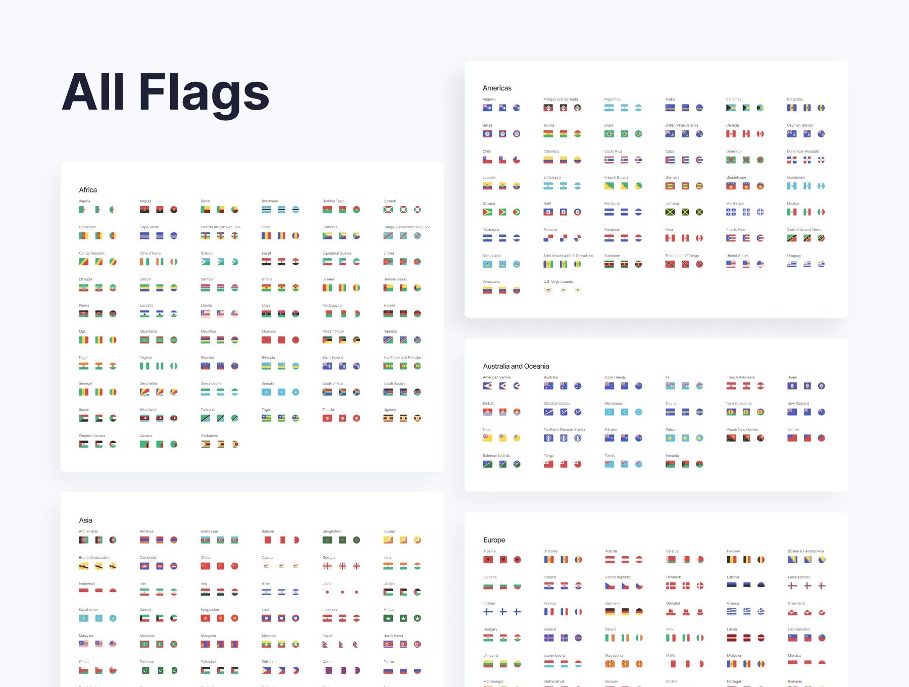 Mundo — Premium Flags Icon Set 8