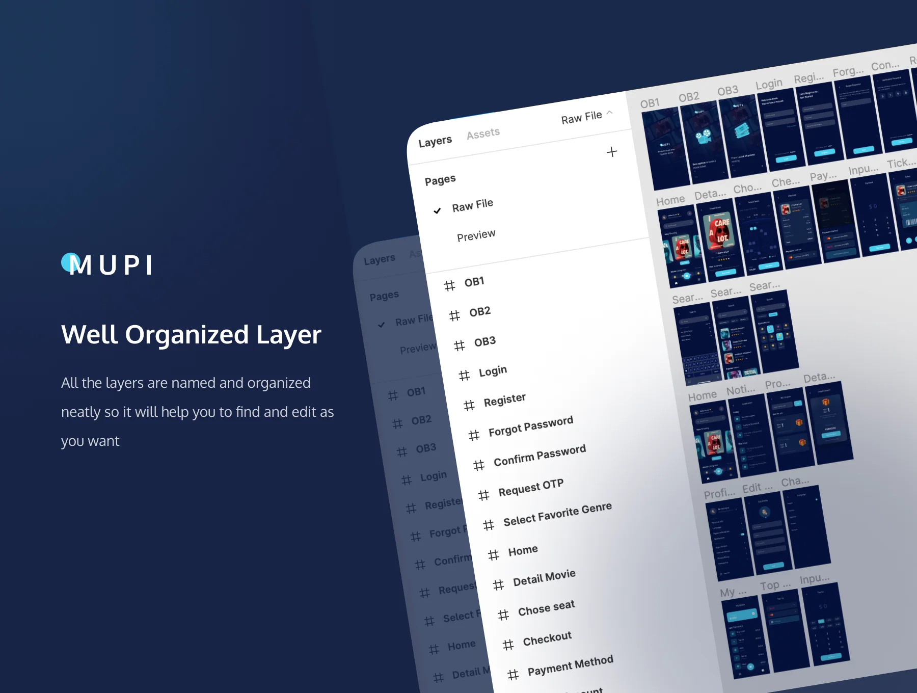MUPI - Cinema Booking UI KIT 5
