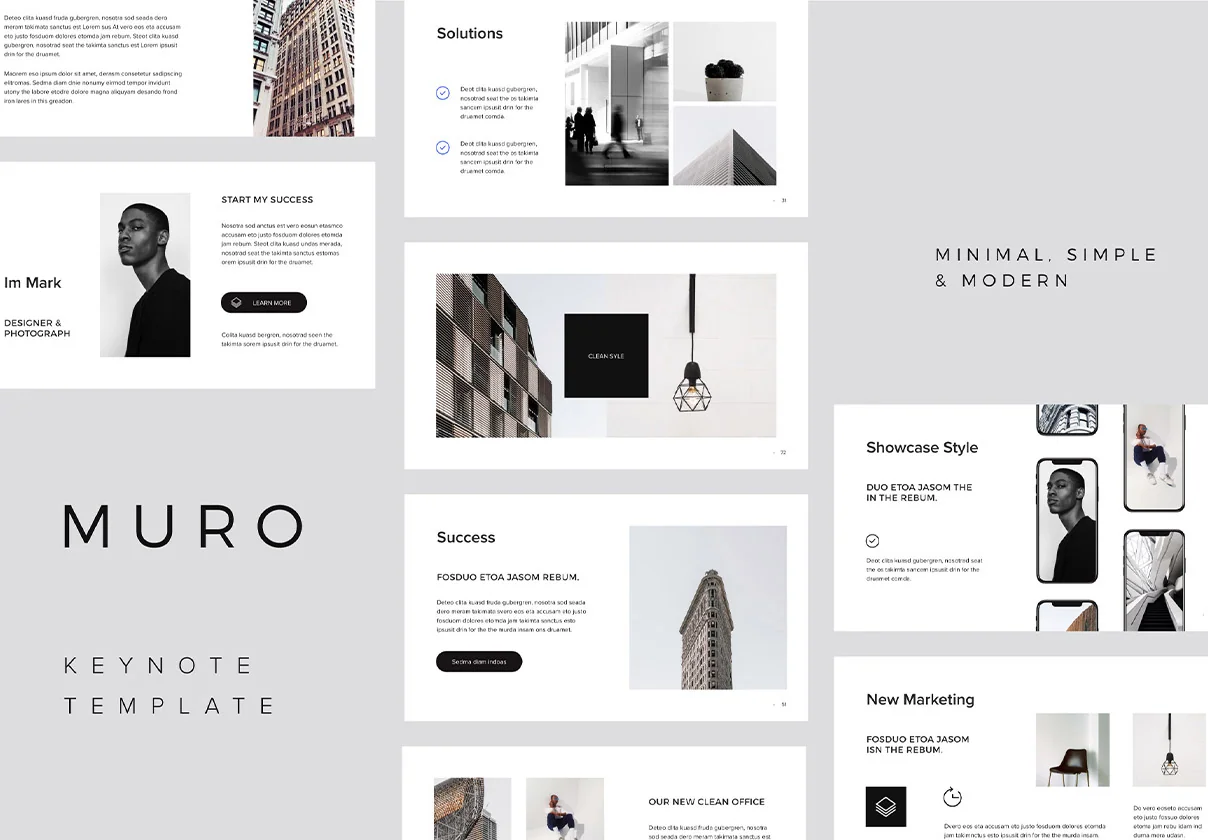 MURO - Modern Keynote Presentation Template