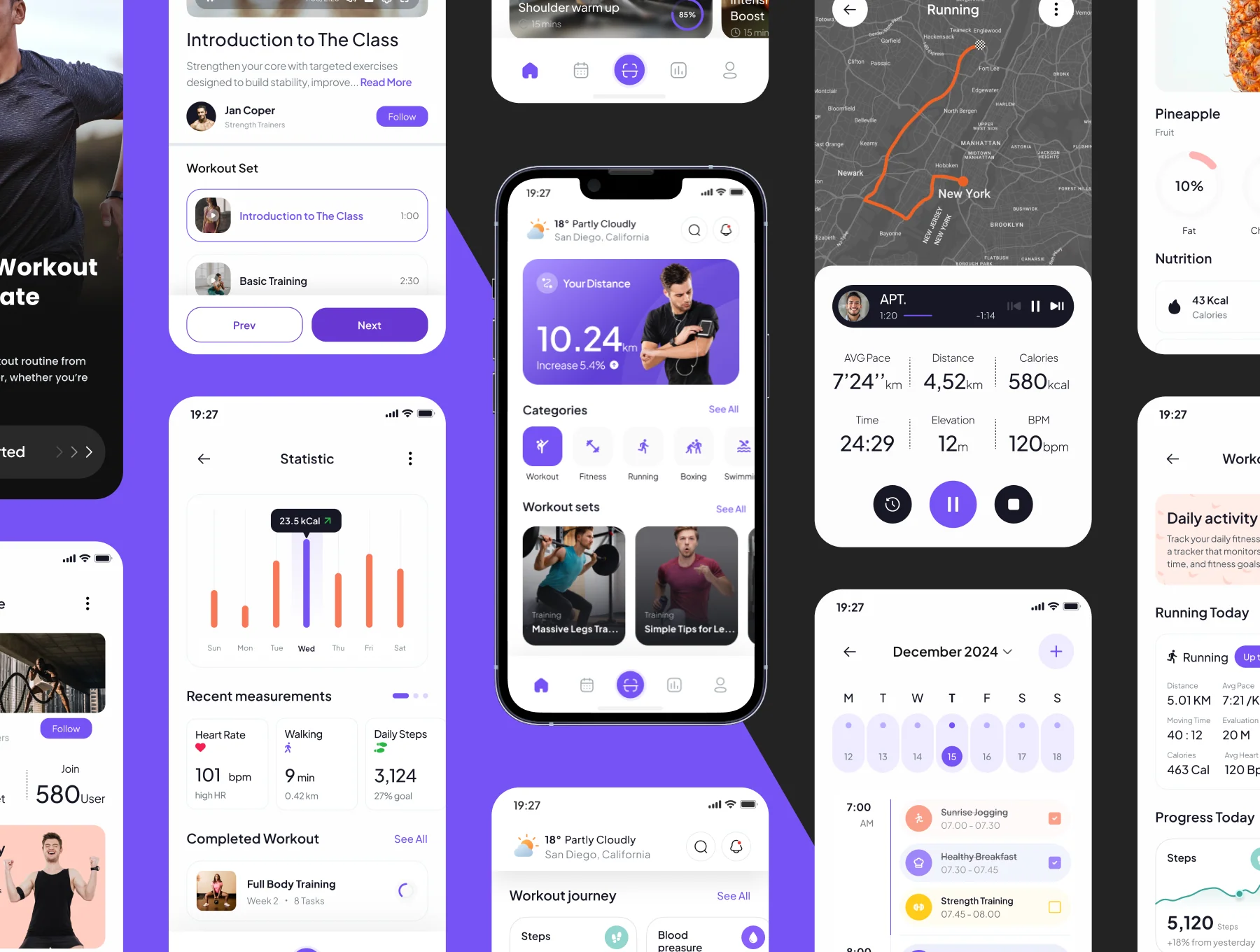 Muscleo - Fitness & WorkOut Tracker App Ui Kits 5