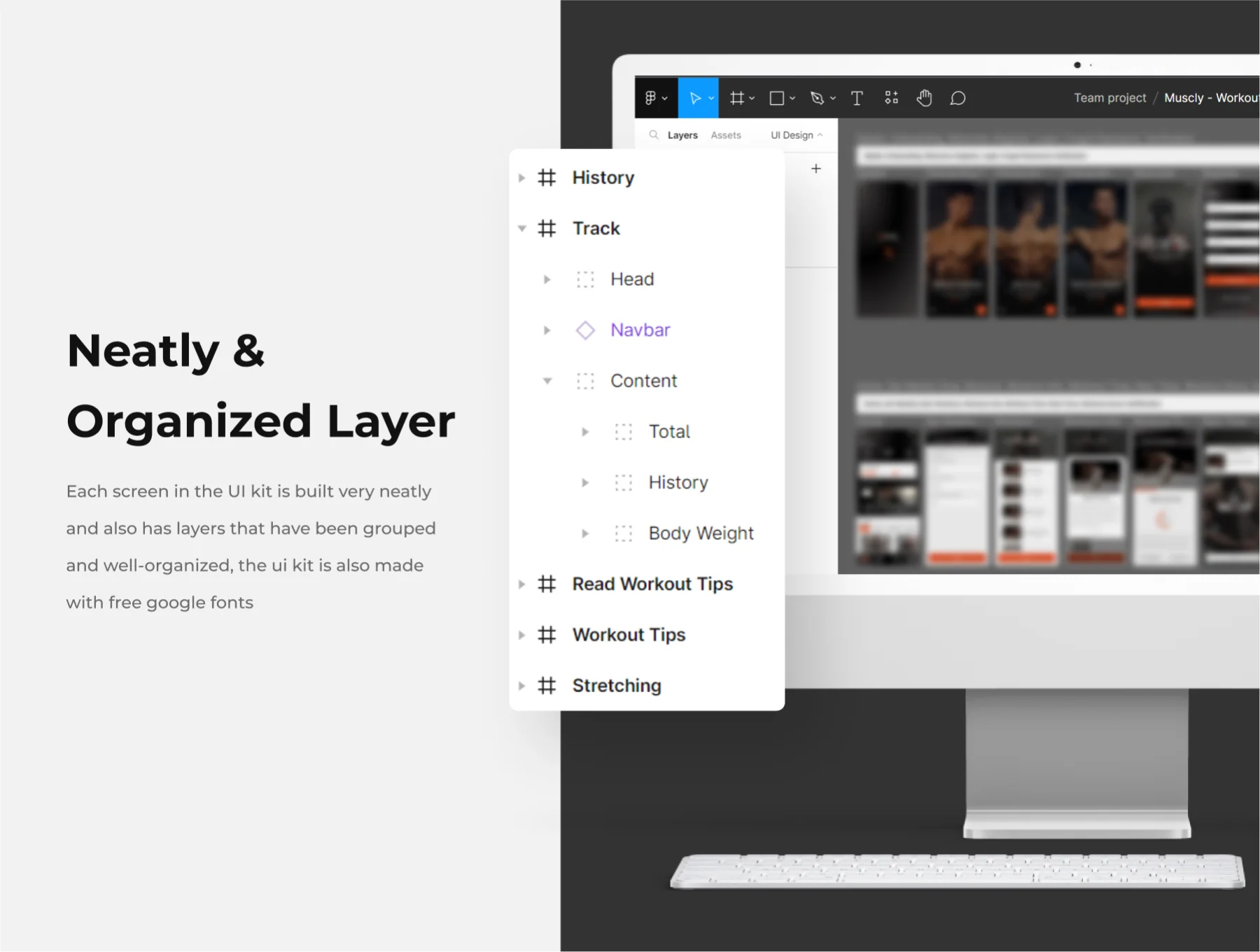 Muscly - Workout Mobile App UI Kits 4