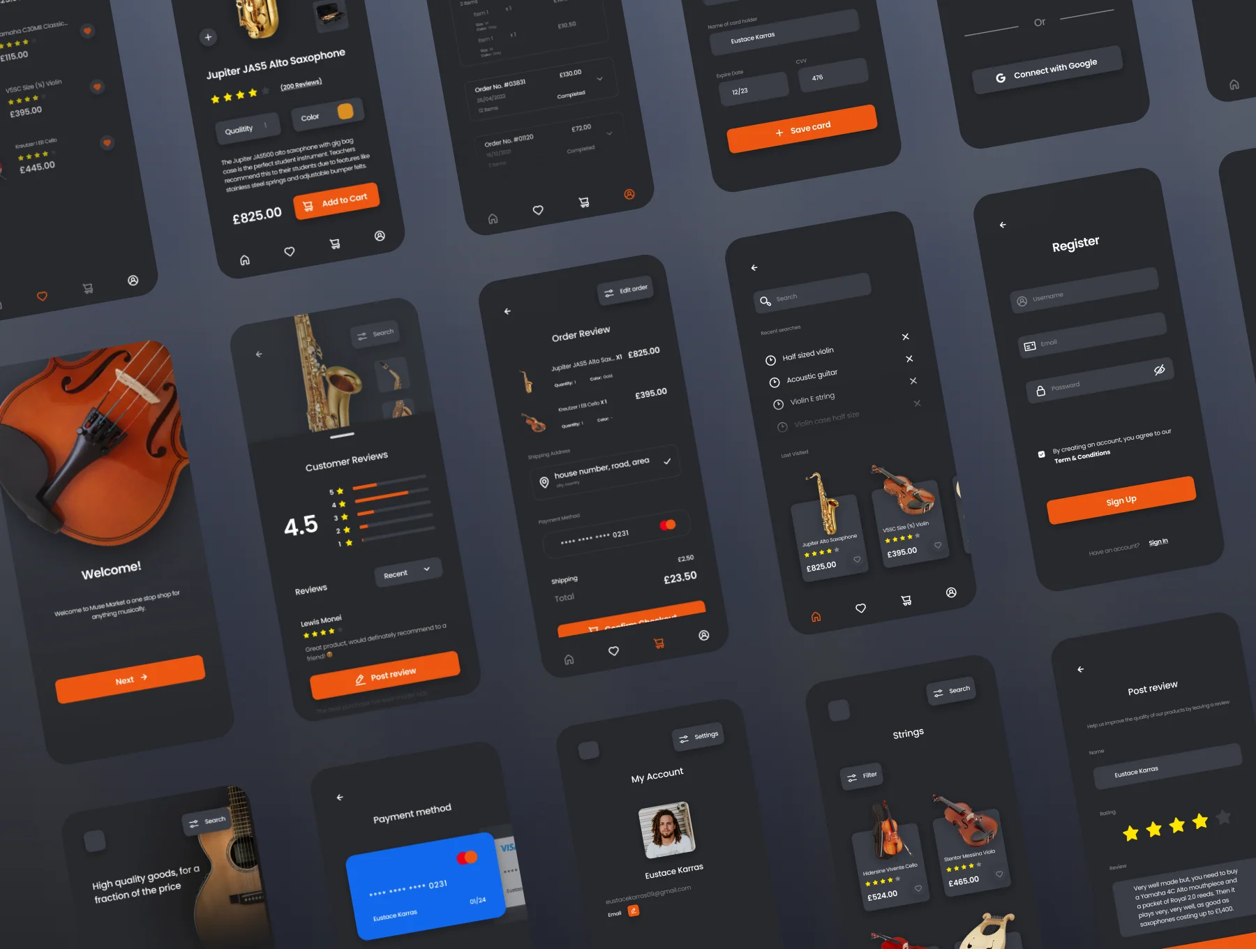 MuseMarket E-ccomerce Mobile App UI Kit 2