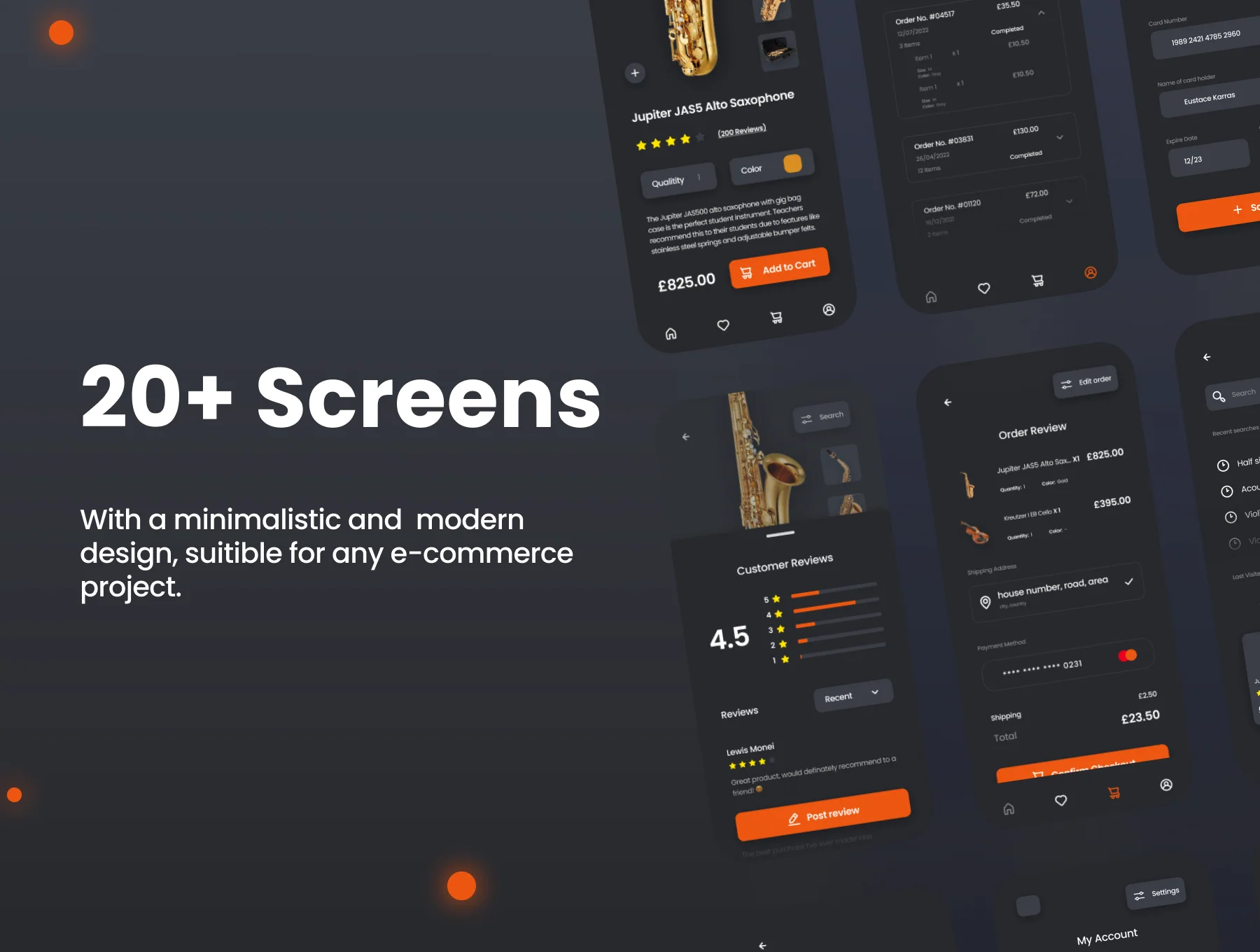 MuseMarket E-ccomerce Mobile App UI Kit 3